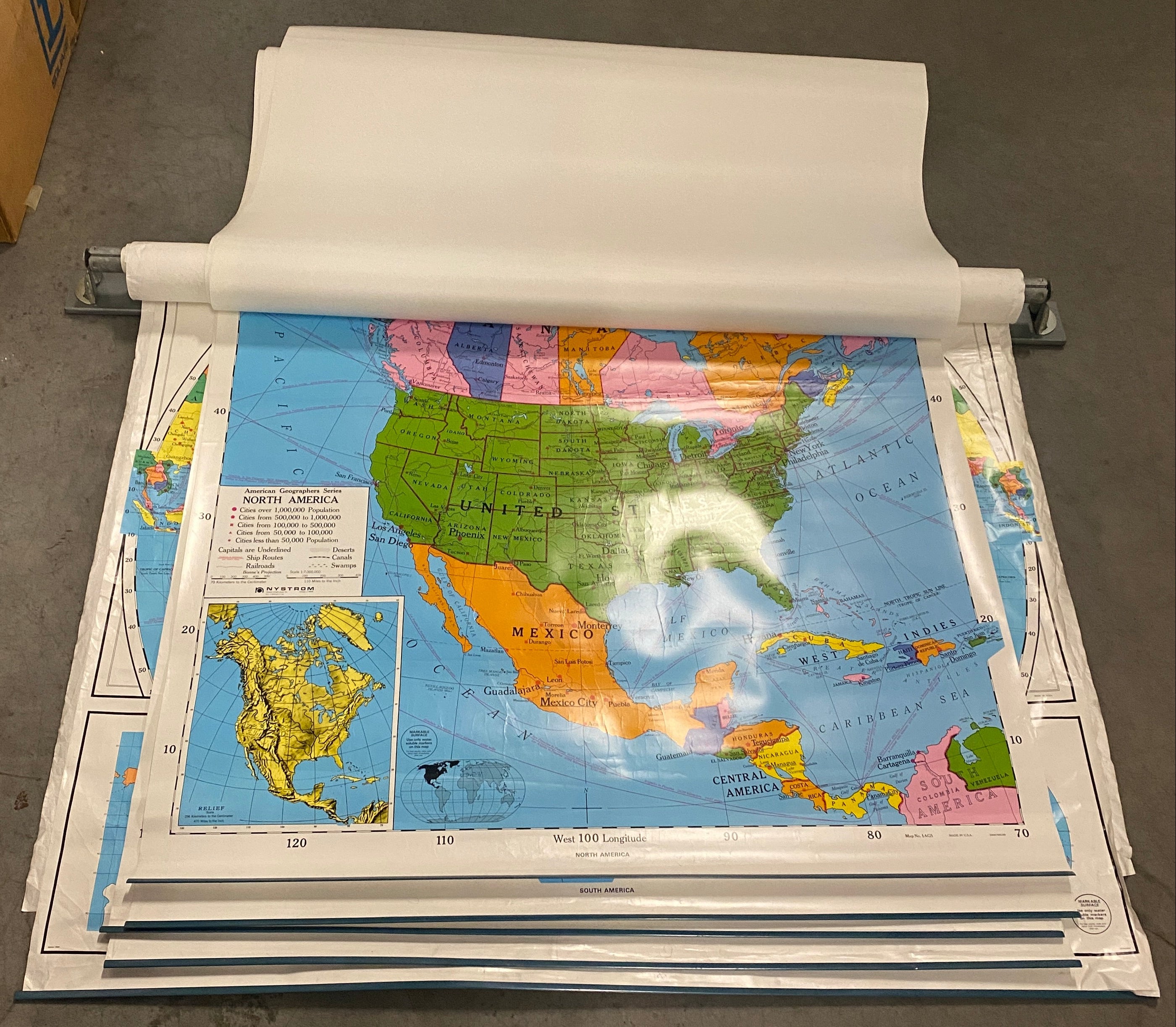 9-Layered Pull Down Geographical Map