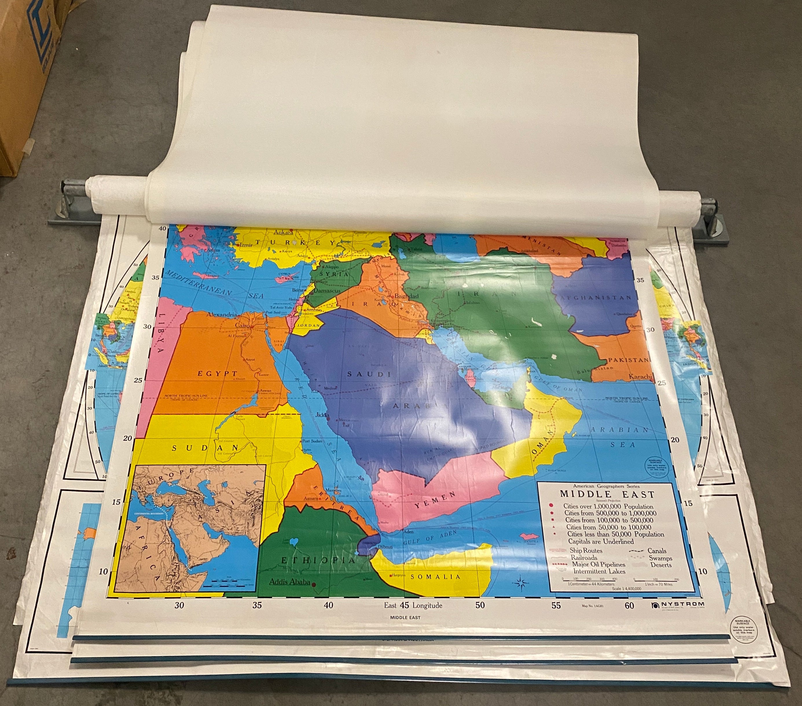 9-Layered Pull Down Geographical Map