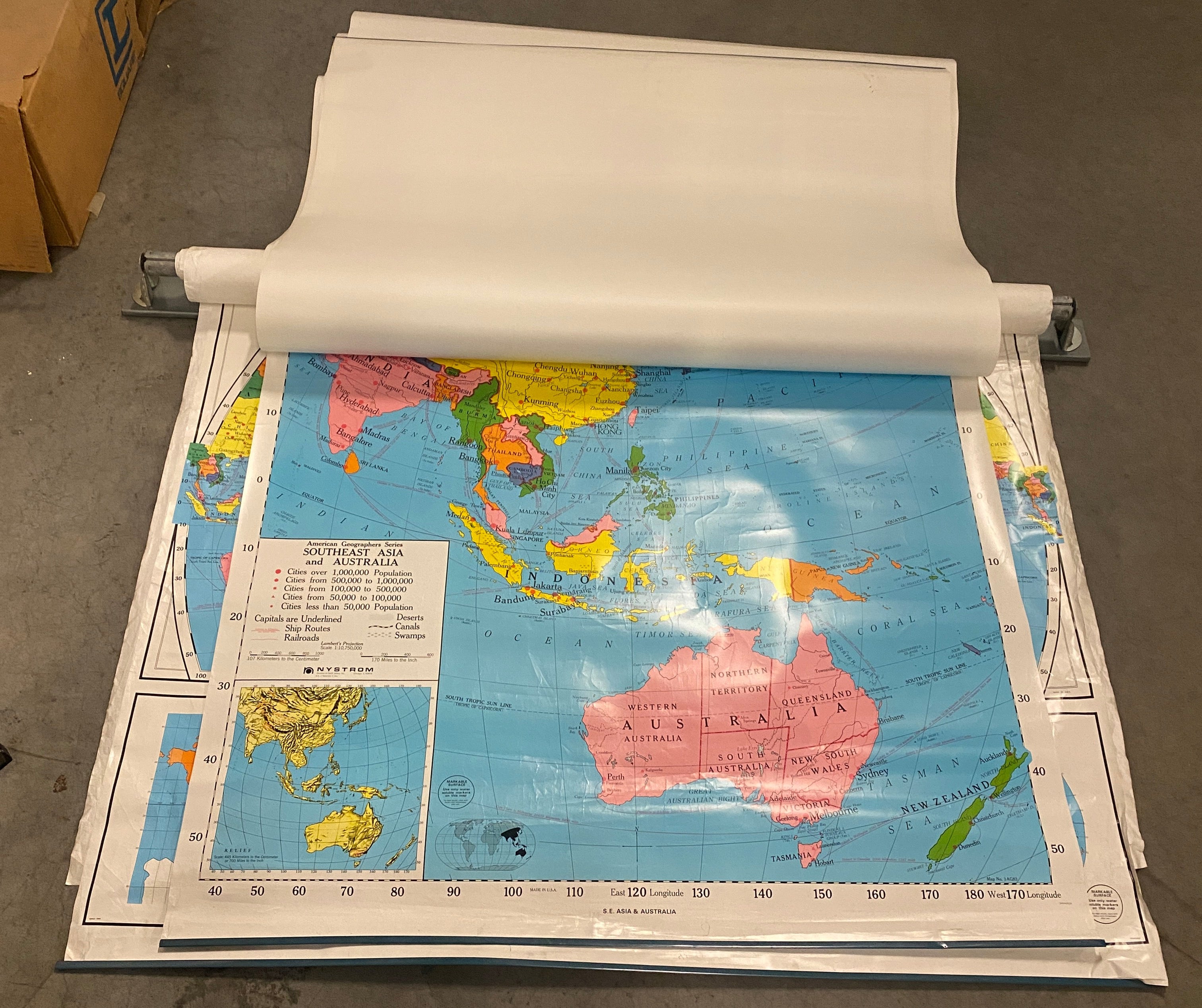 9-Layered Pull Down Geographical Map