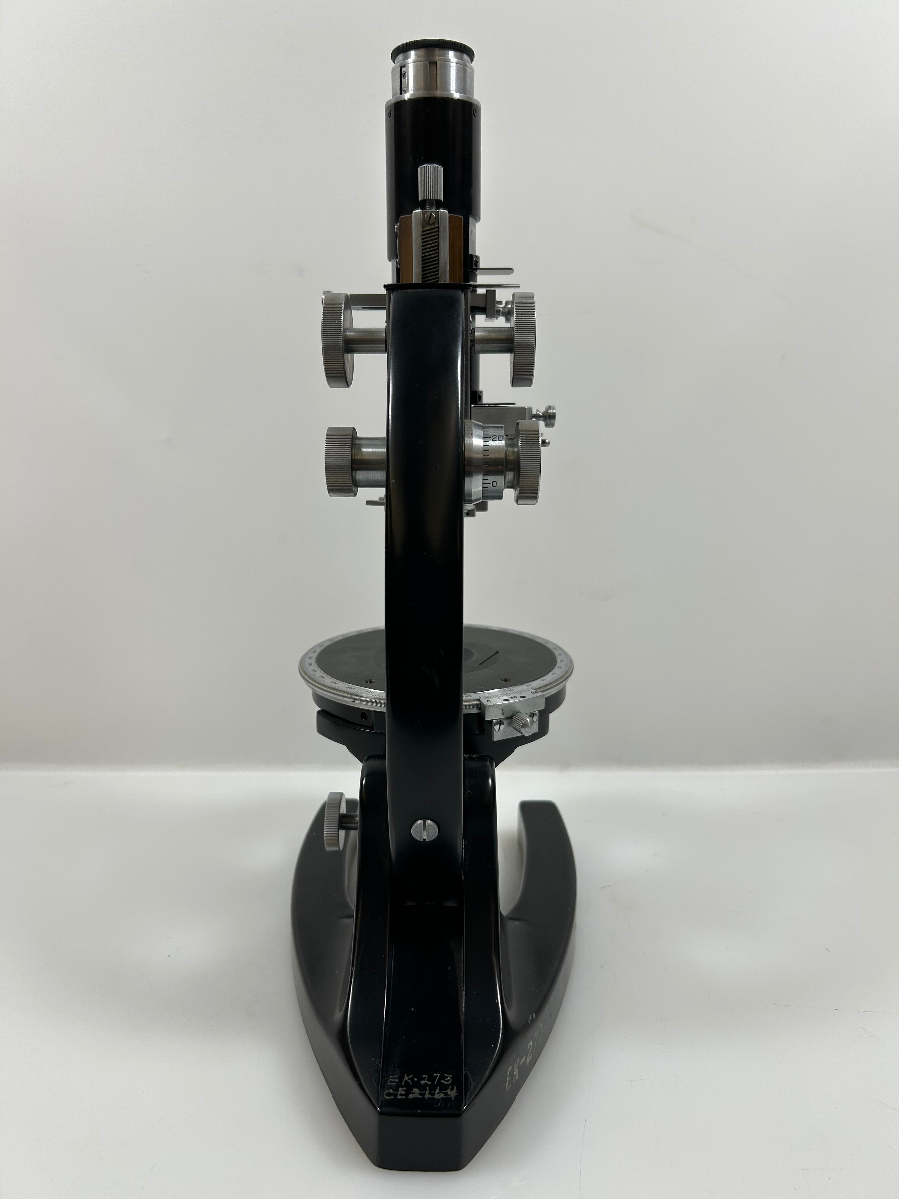 Vintage Bausch and Lomb Student Microscope with Wood Case