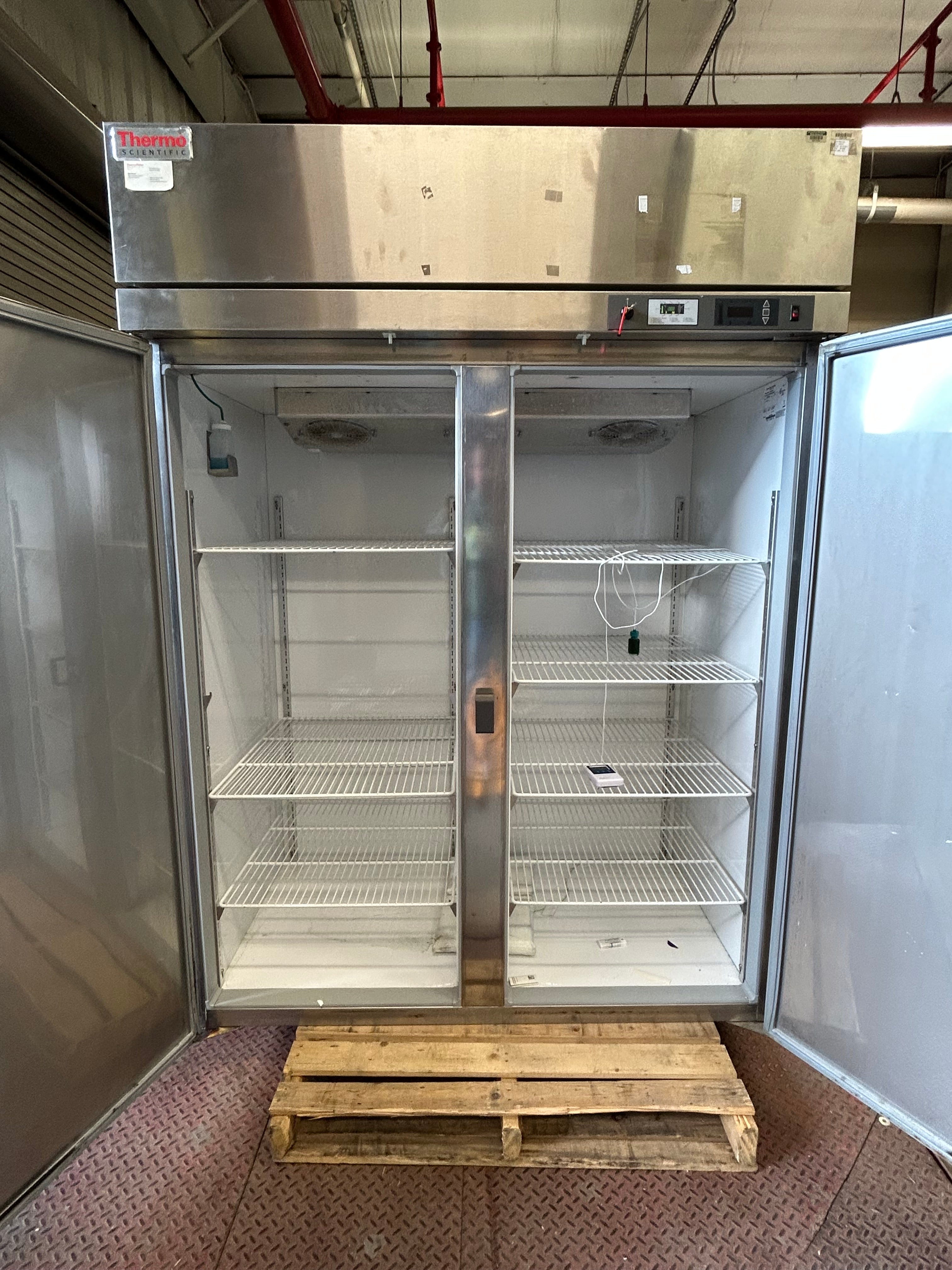 Thermo Scientific/Revco Two-Door Commercial Upright Stainless Steel Laboratory Refrigerator/Freezer