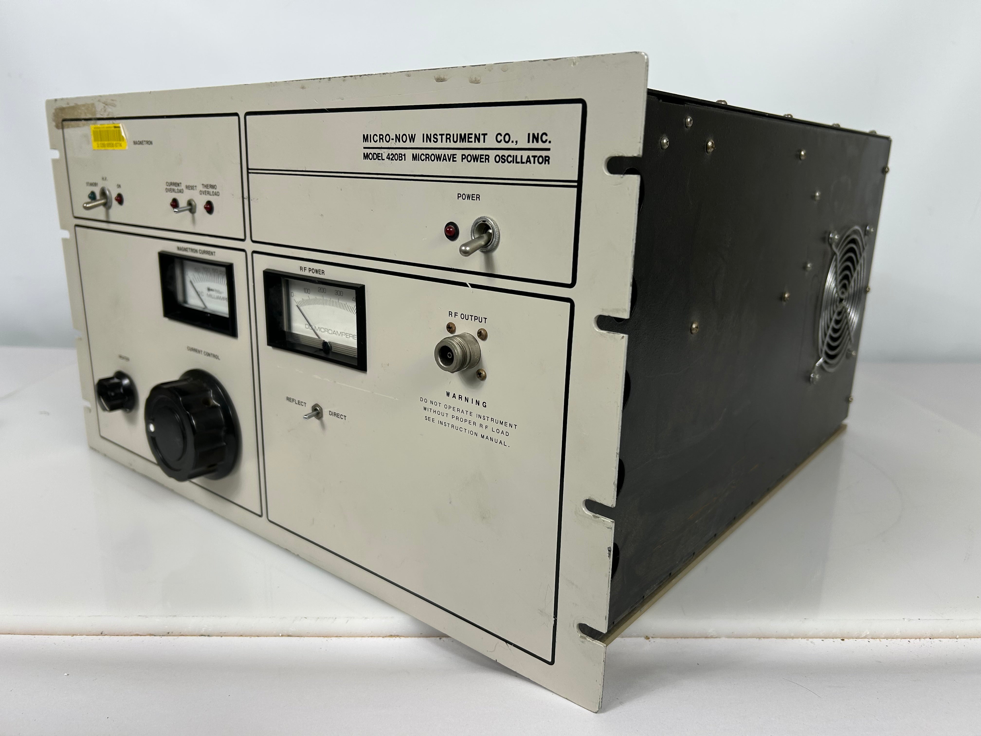 Micro-Now Instrument Co. Microwave Power Oscillator 420B1 *Untested*