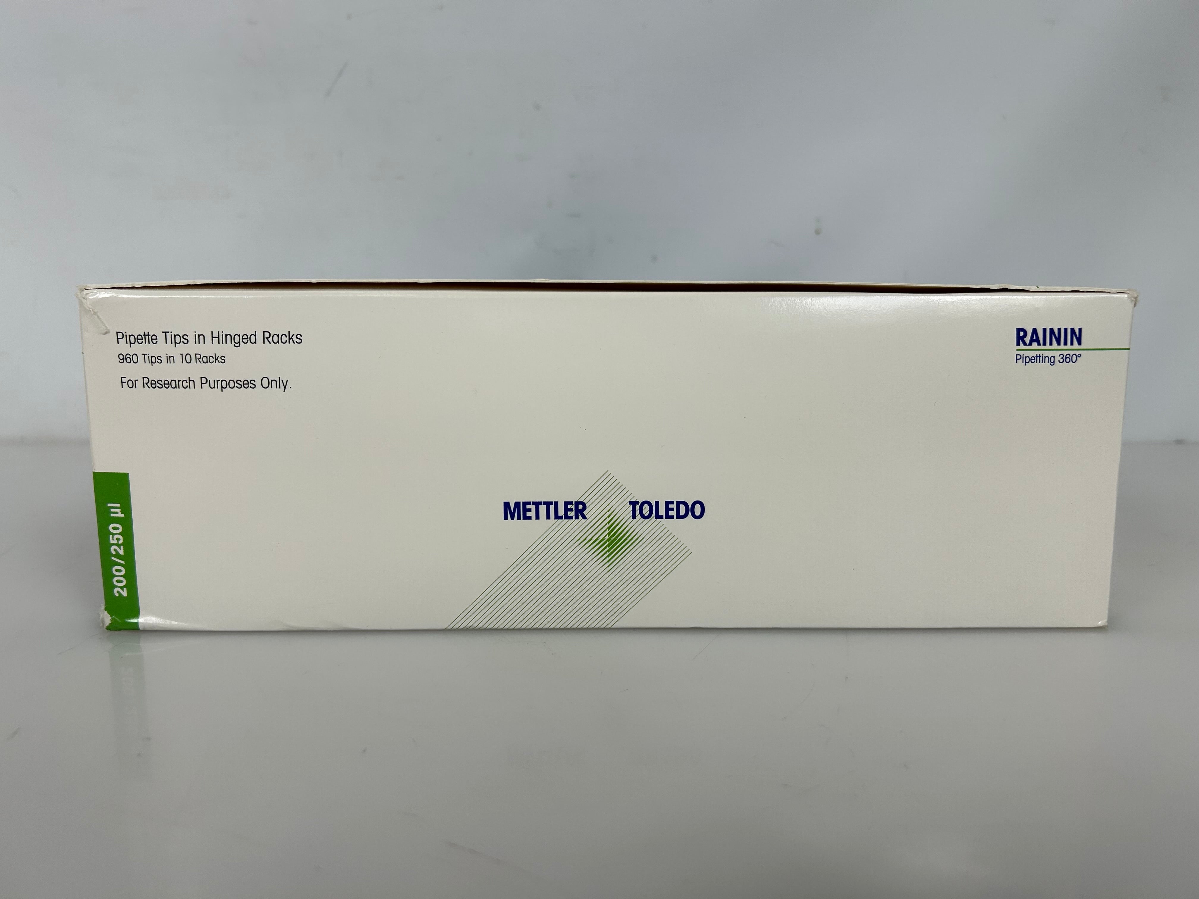 Rainin Bioclean Precision Pipette 200/250µ 960 Tips in 10 Racks