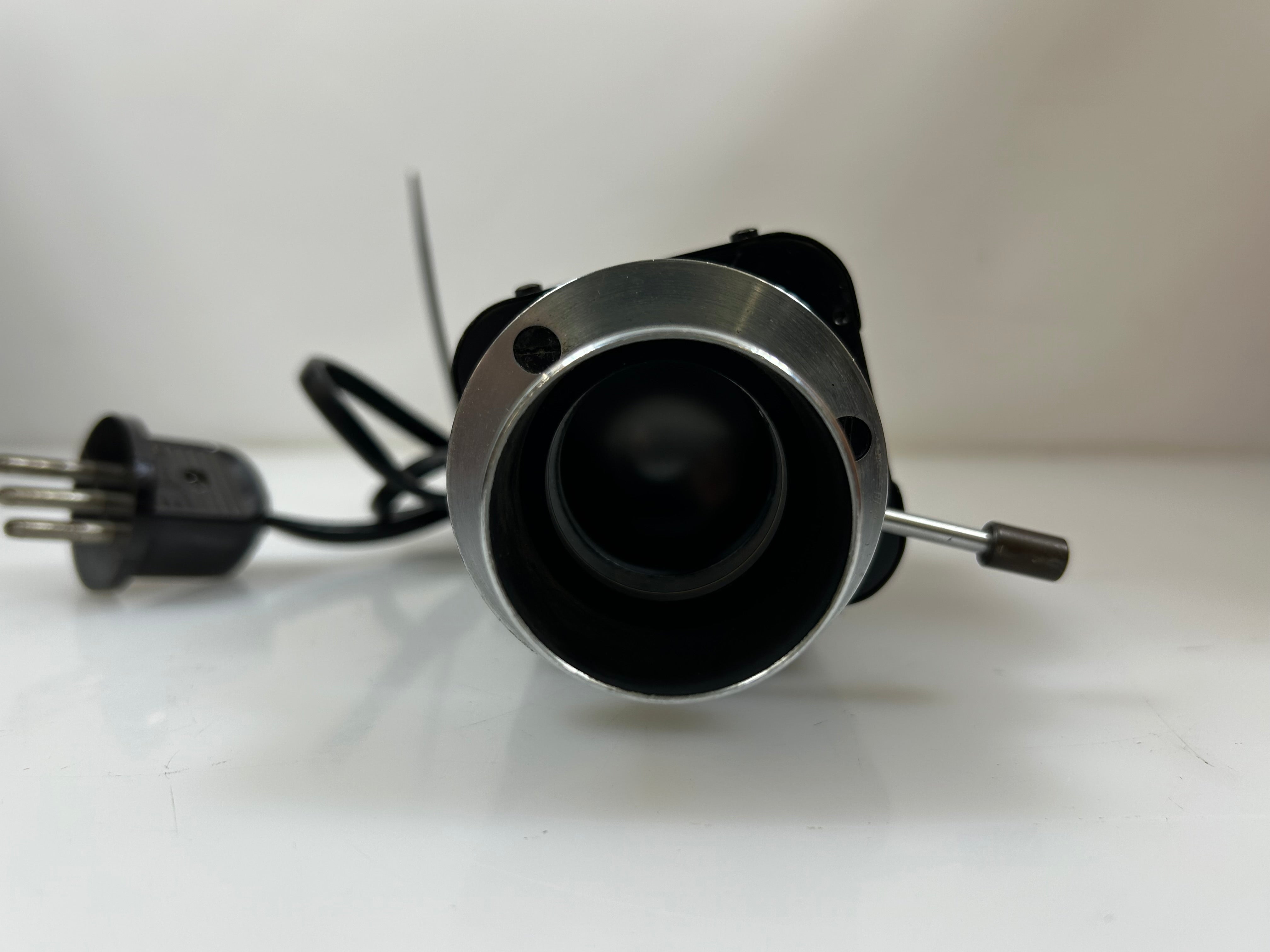 Vintage Leitz Laborlux II Binocular Microscope with Wood Case