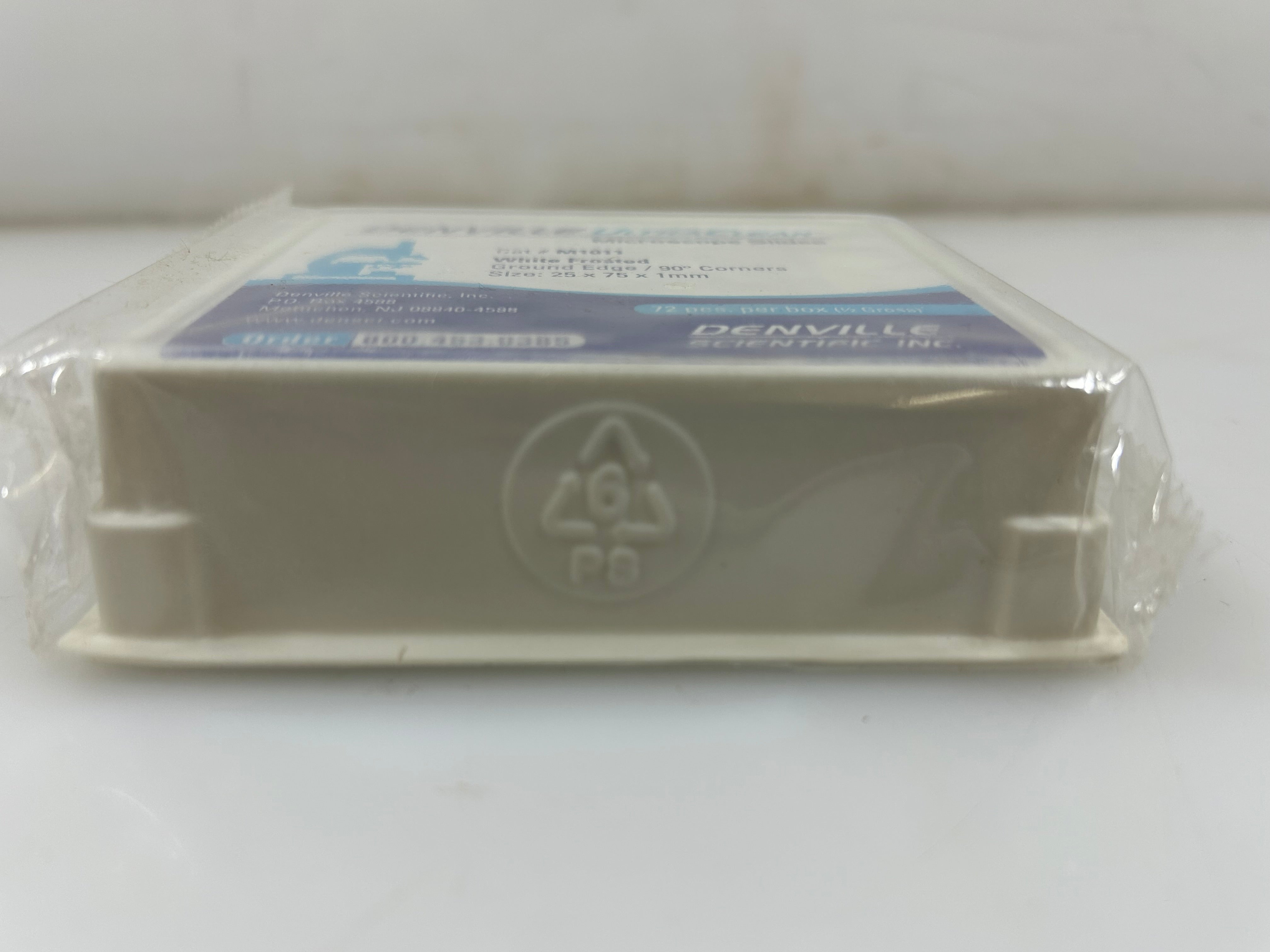 Denville UltraClear Frosted Glass Microscope Slides 72 Count *New*