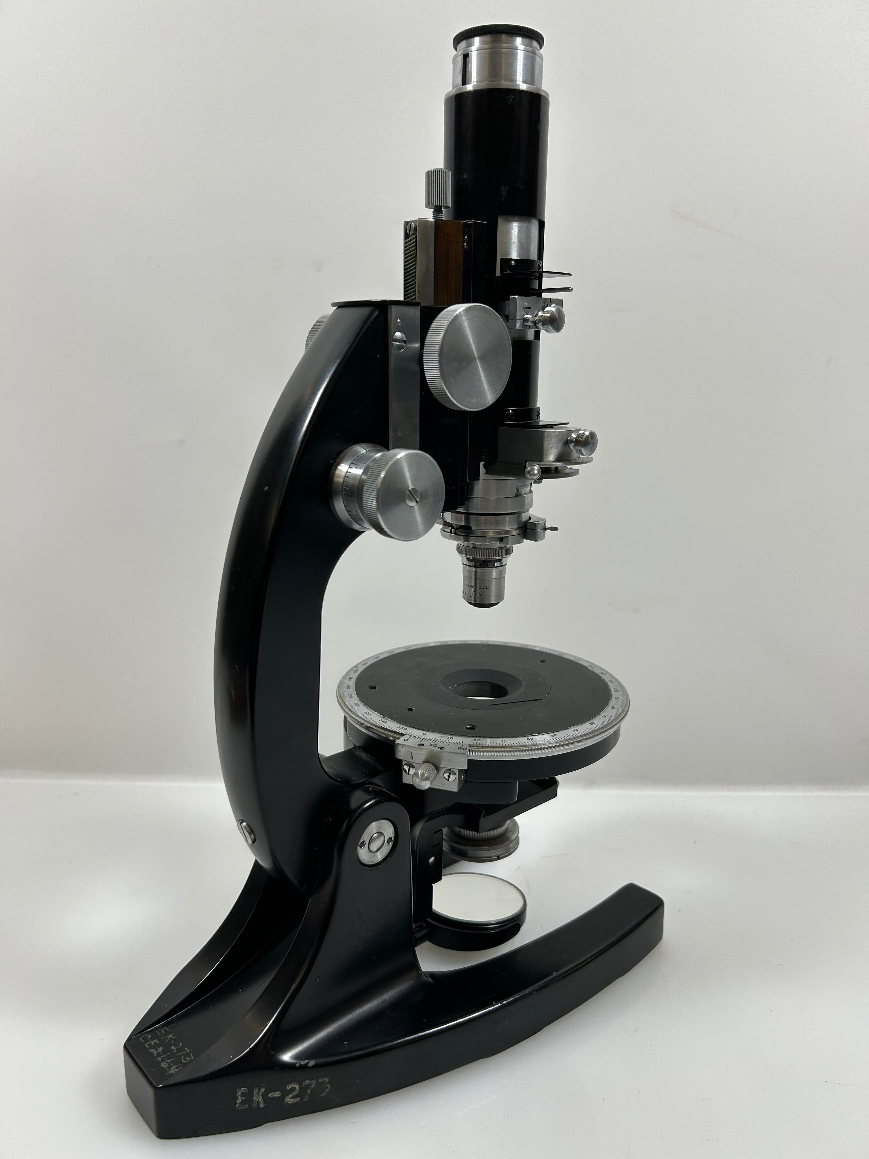 Vintage Bausch and Lomb Student Microscope with Wood Case