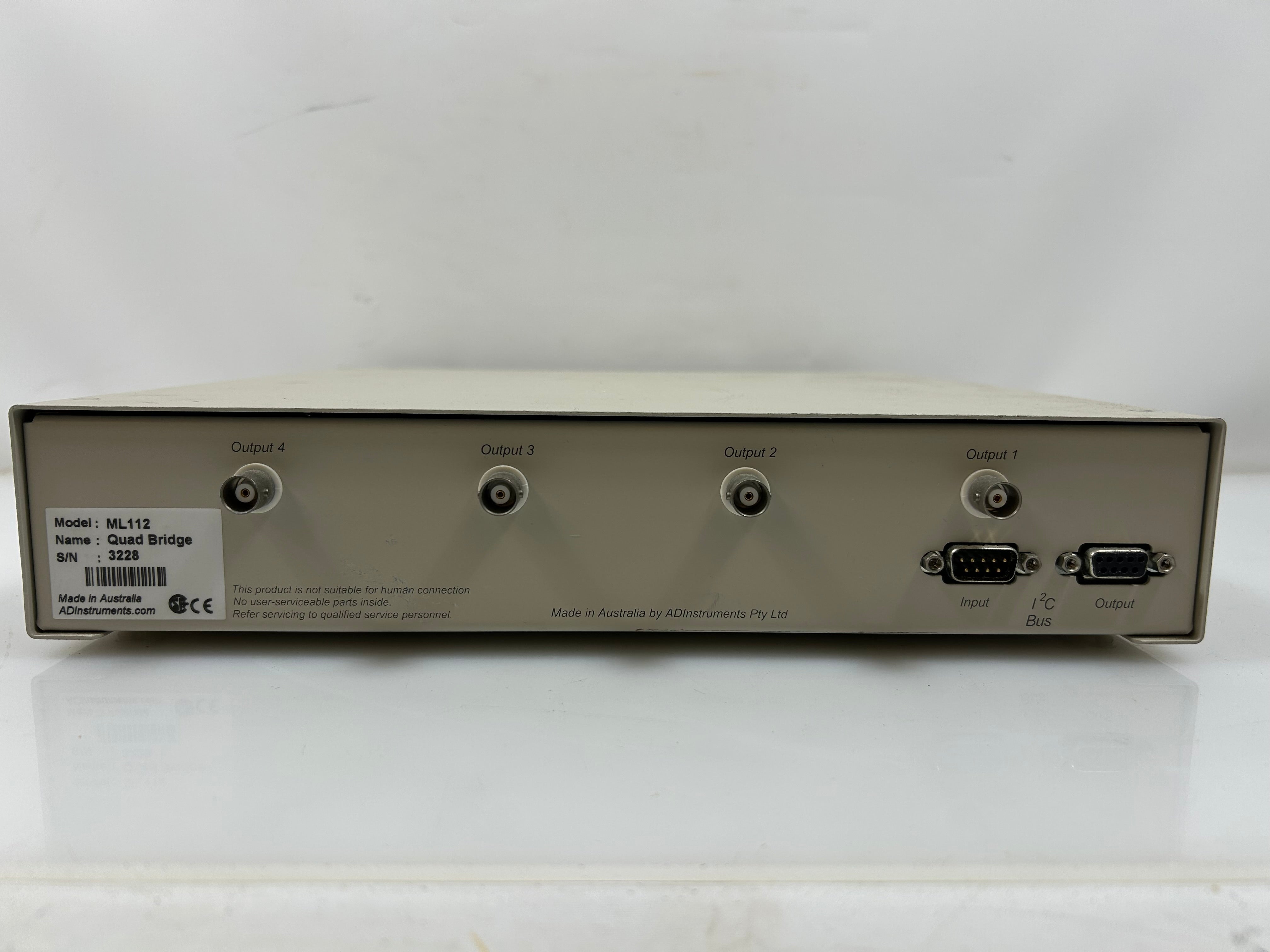 ADInstruments Quad Bridge Amplifier Model ML 112 *Untested*
