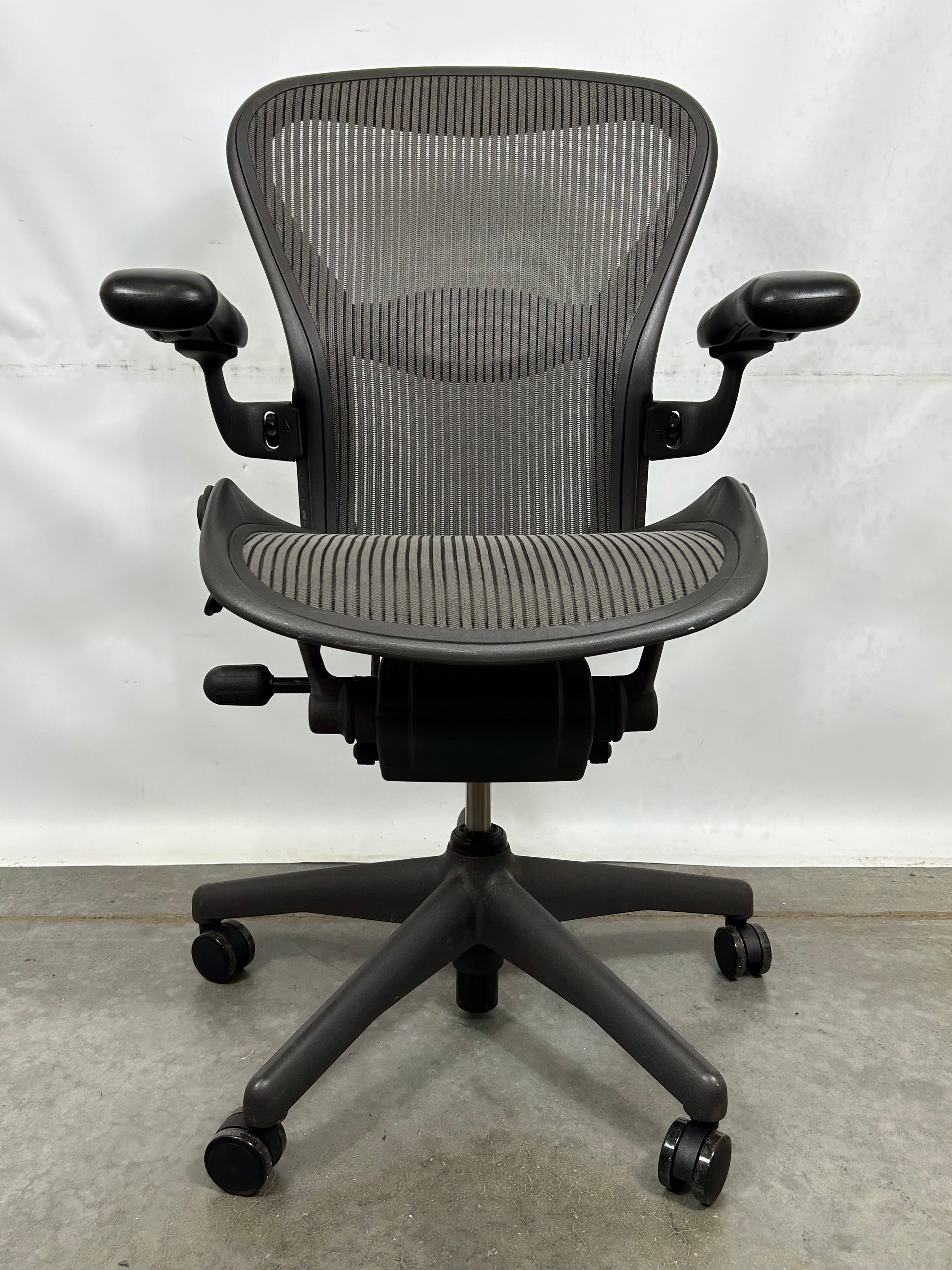 Charcoal Grey Herman Miller Aeron Chair Size B