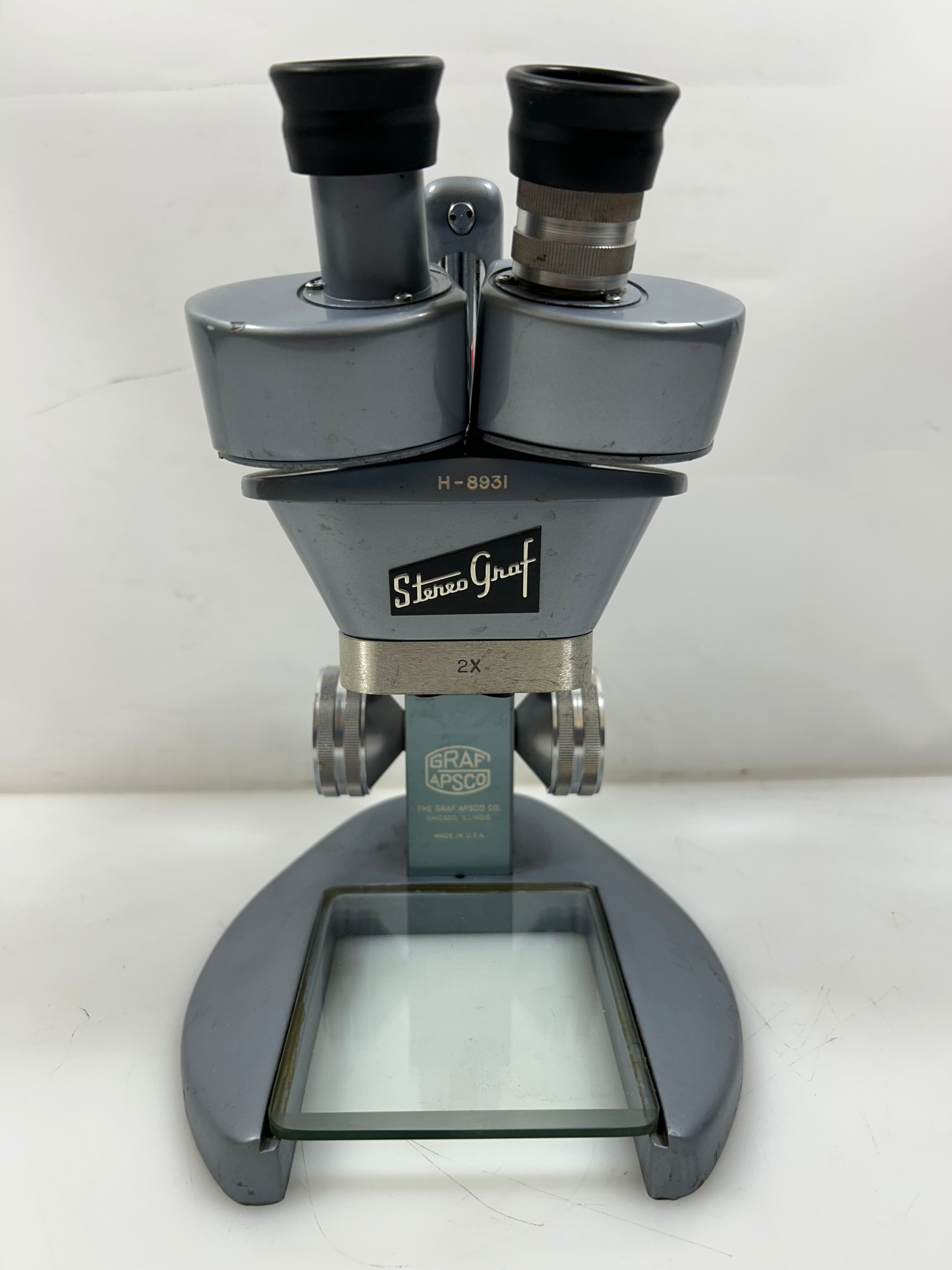 Graf-Apsco Binocular Stereo Microscope Model H-8931