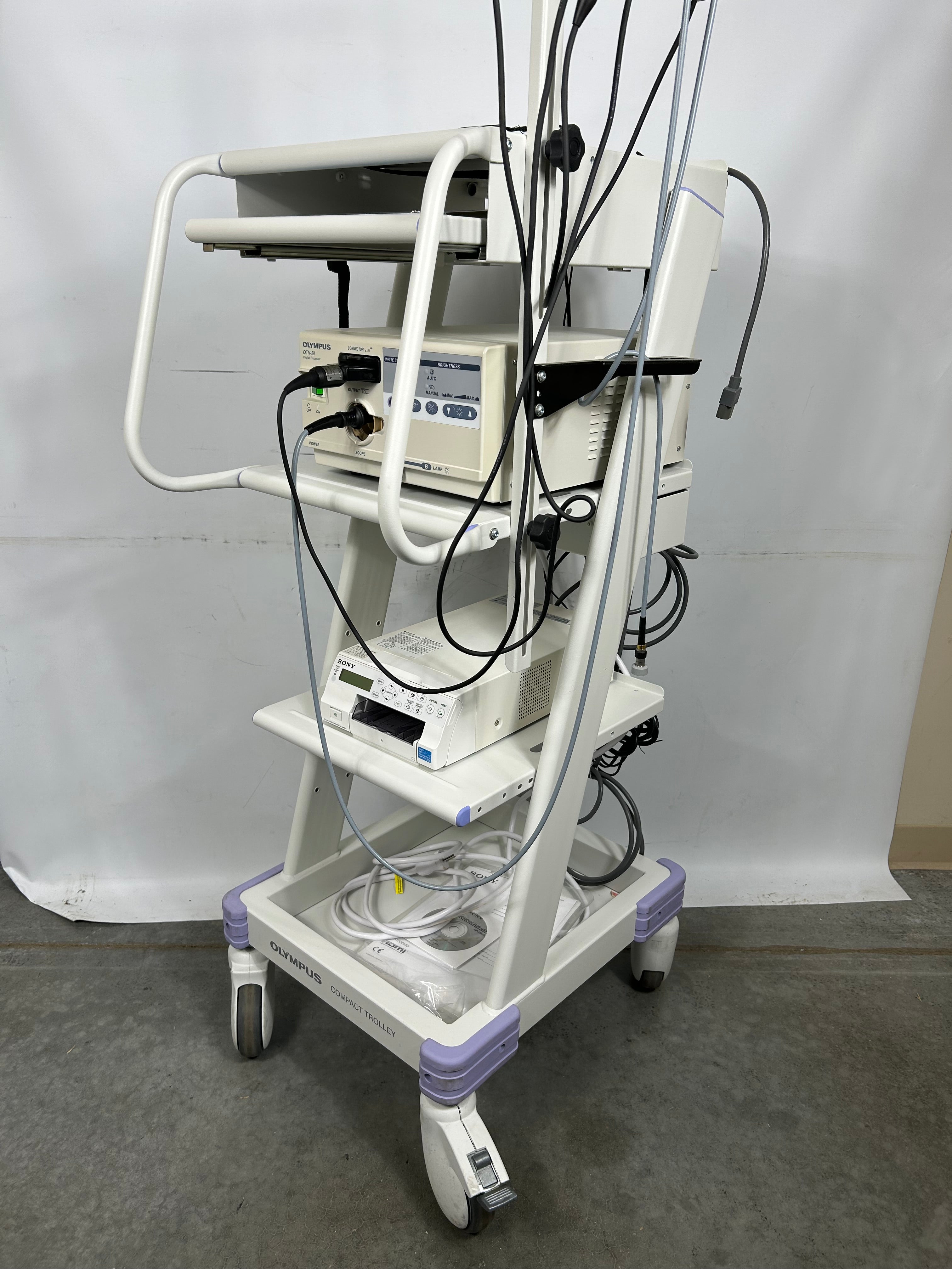 Olympus Endoscopic Camera with Olympus OTV-SI Digital Processor, Light, Printer with Caddy and Accessories