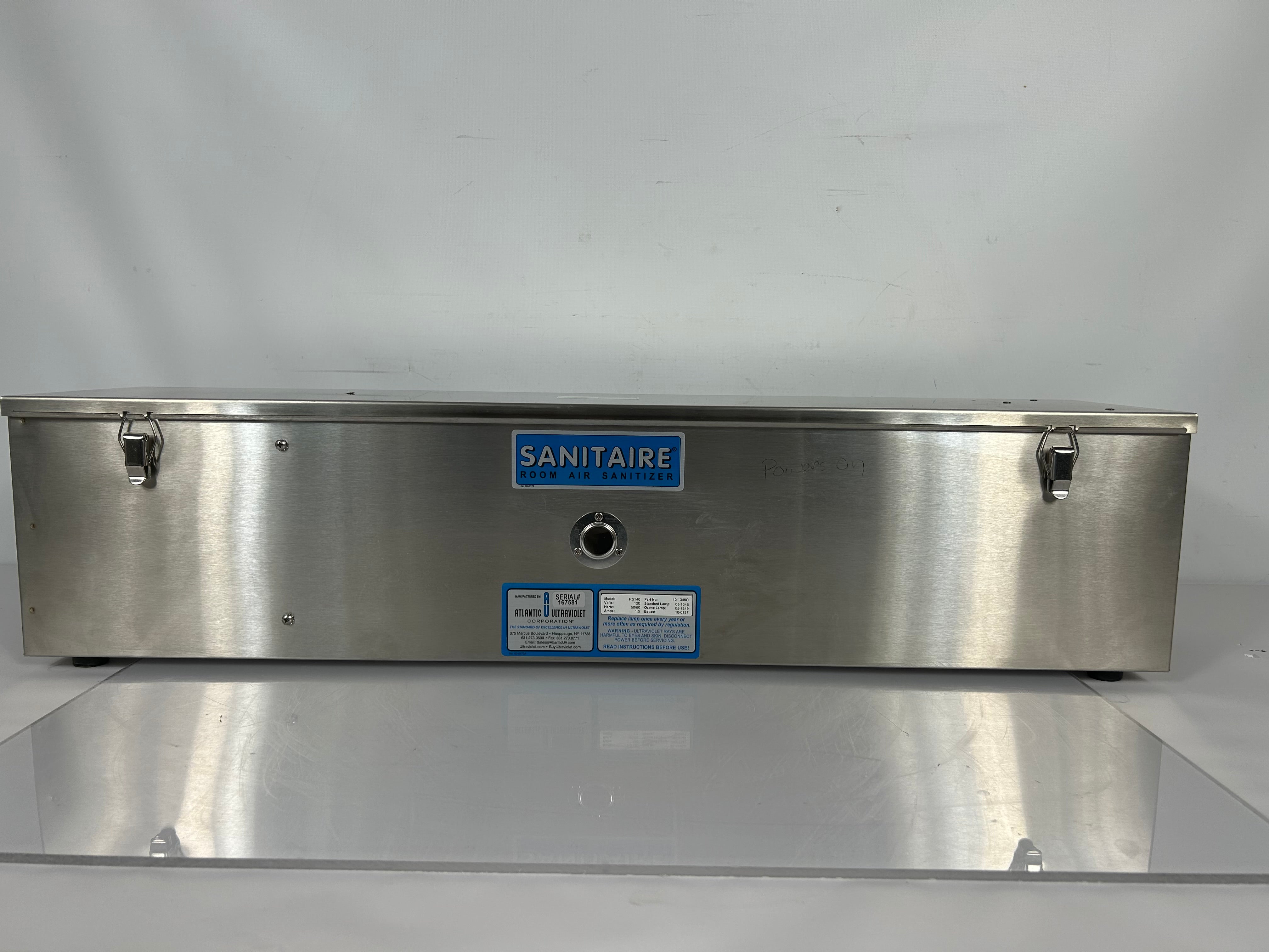 Atlantic Ultraviolet Corporation Sanitaire UV Room Air Sanitizer
