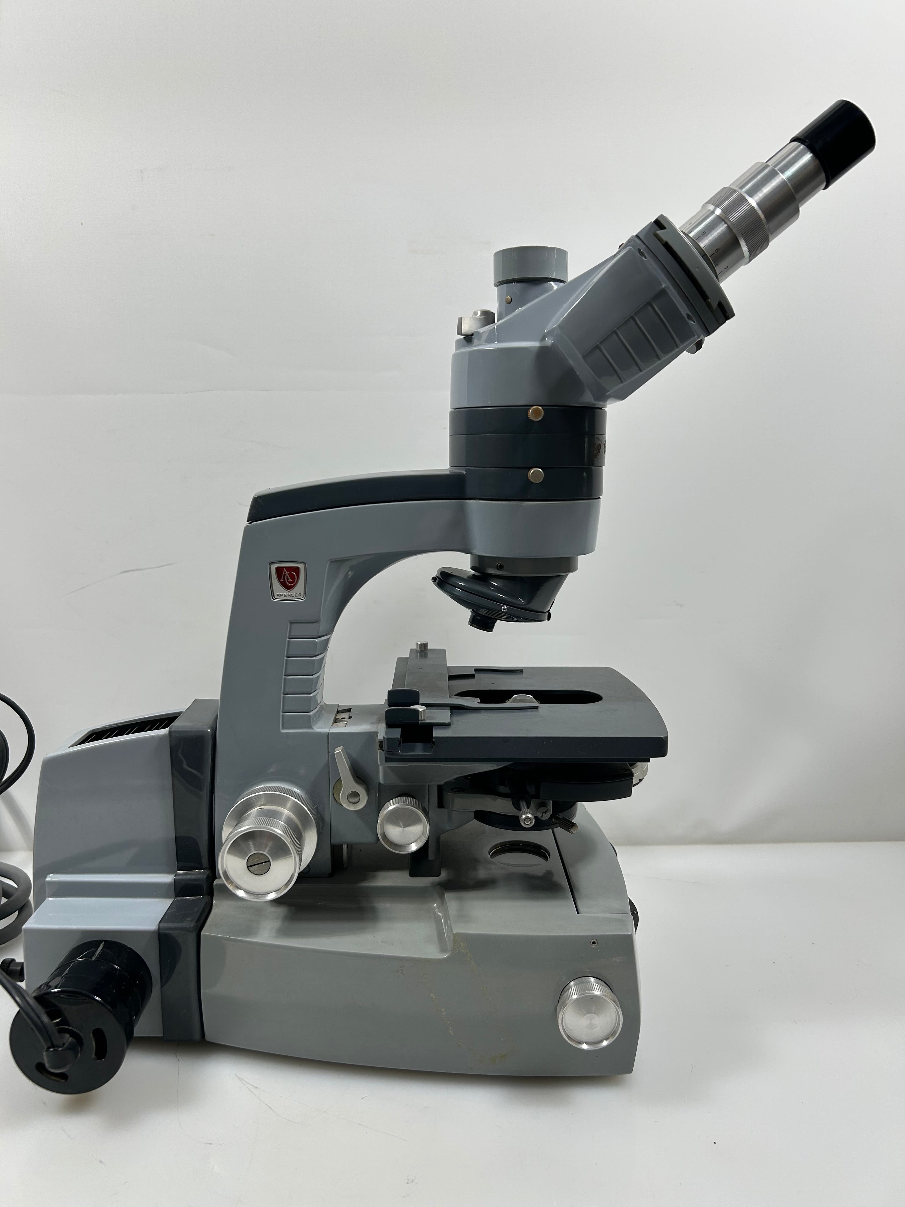 American Optical Spencer Binocular Microscope With Attatched Controller