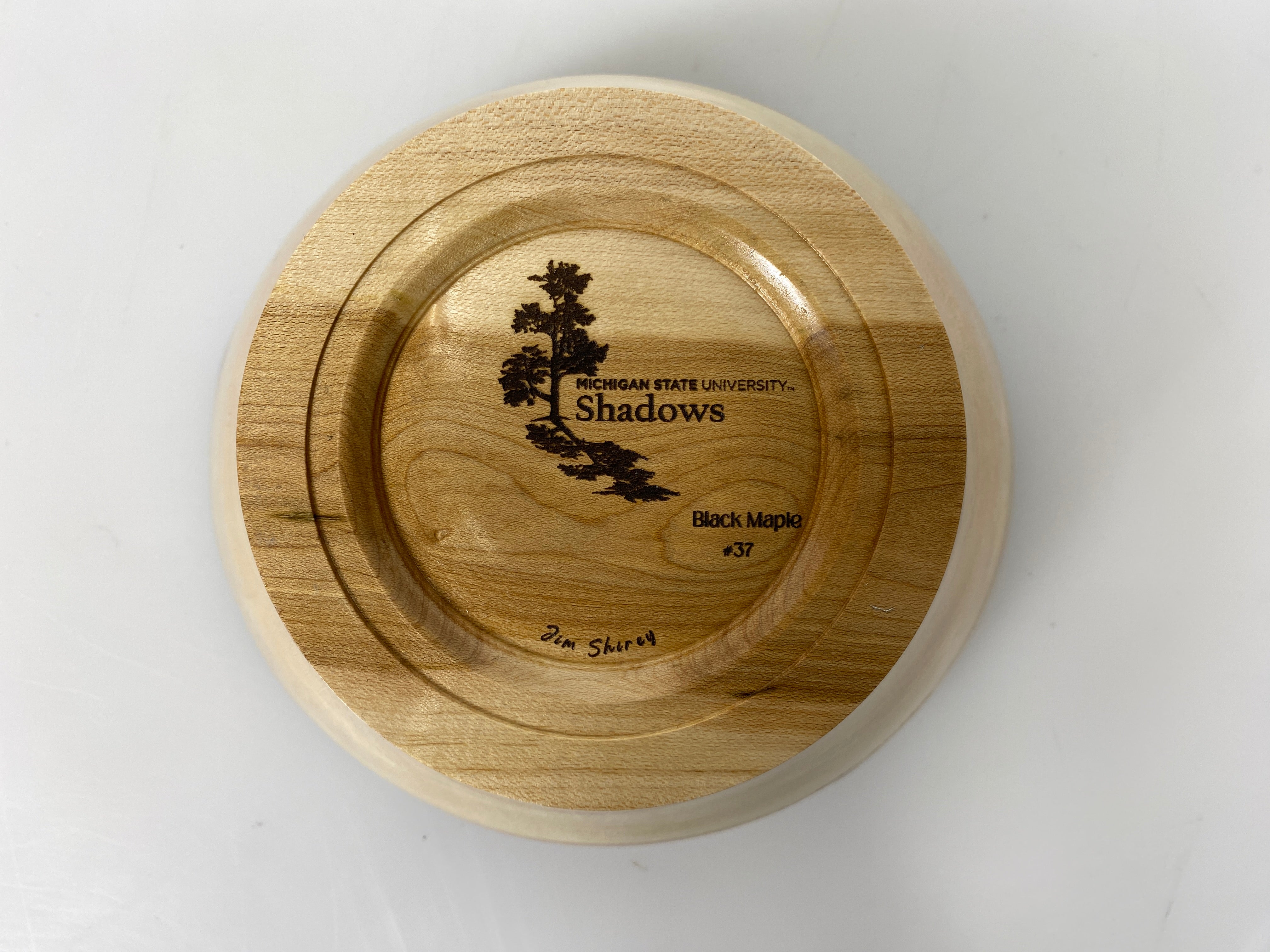 MSU Shadows Black Maple Bowl #037