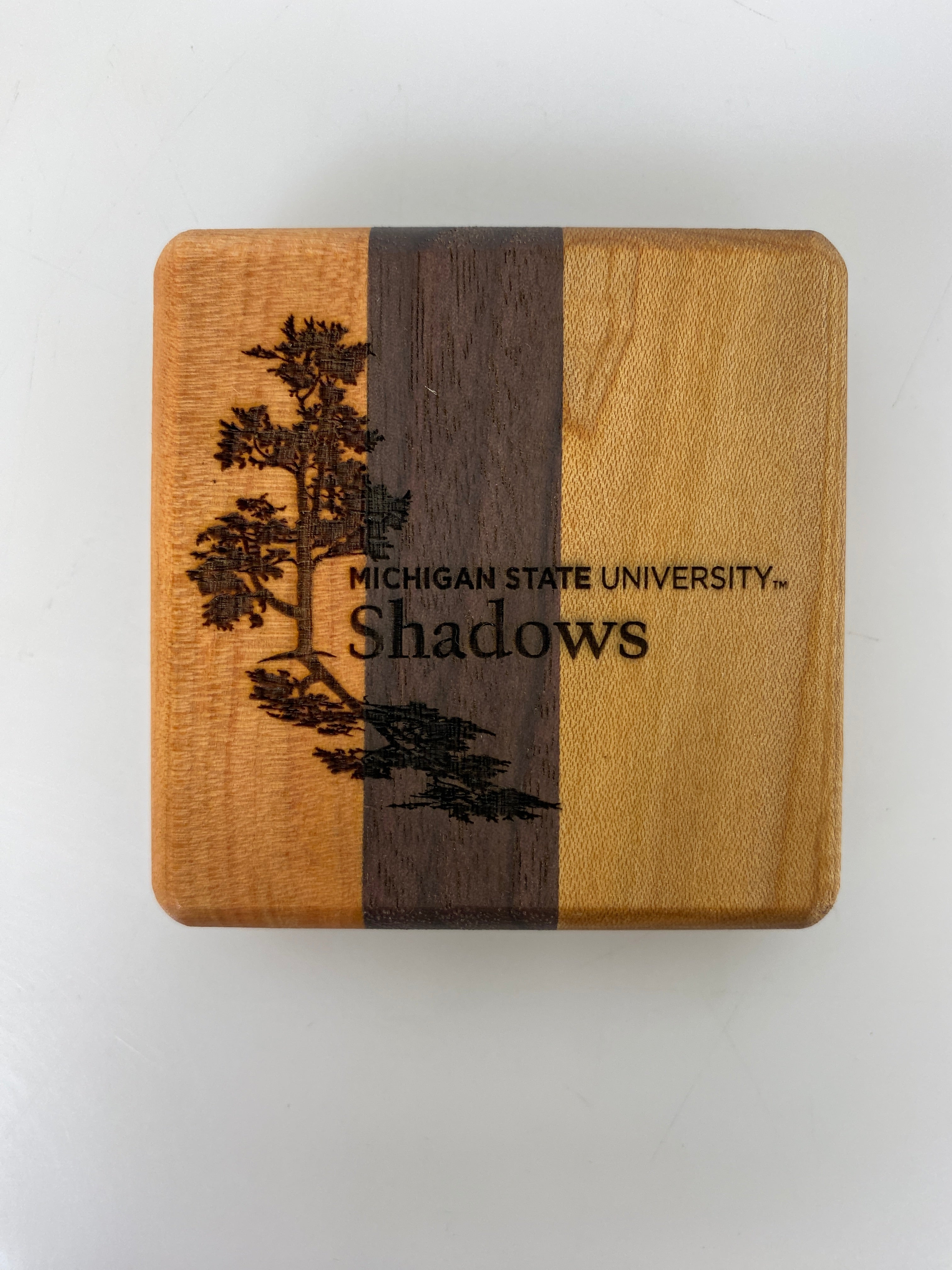 MSU Shadows Bottle Opener Coaster Style 4