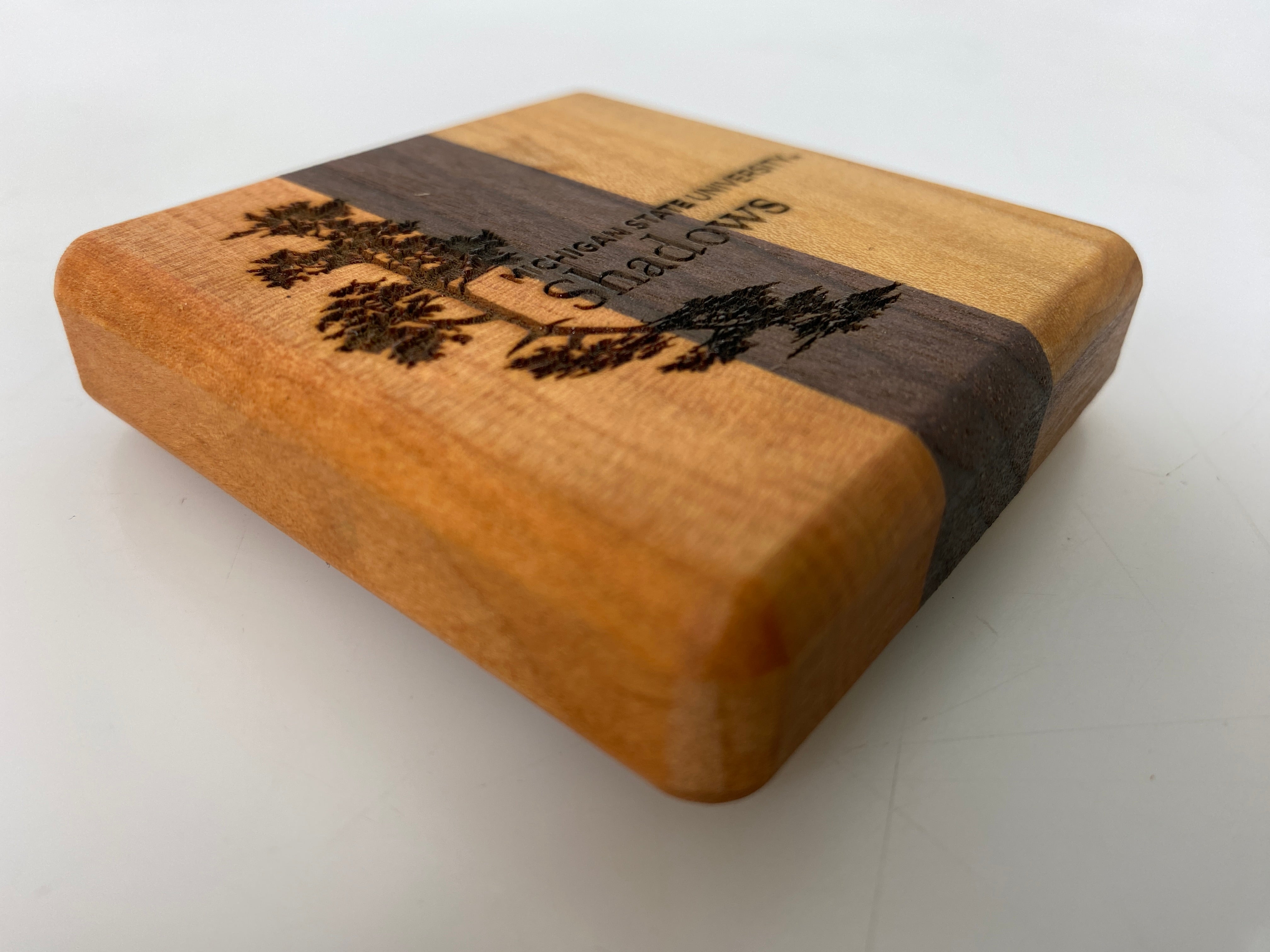 MSU Shadows Bottle Opener Coaster Style 4