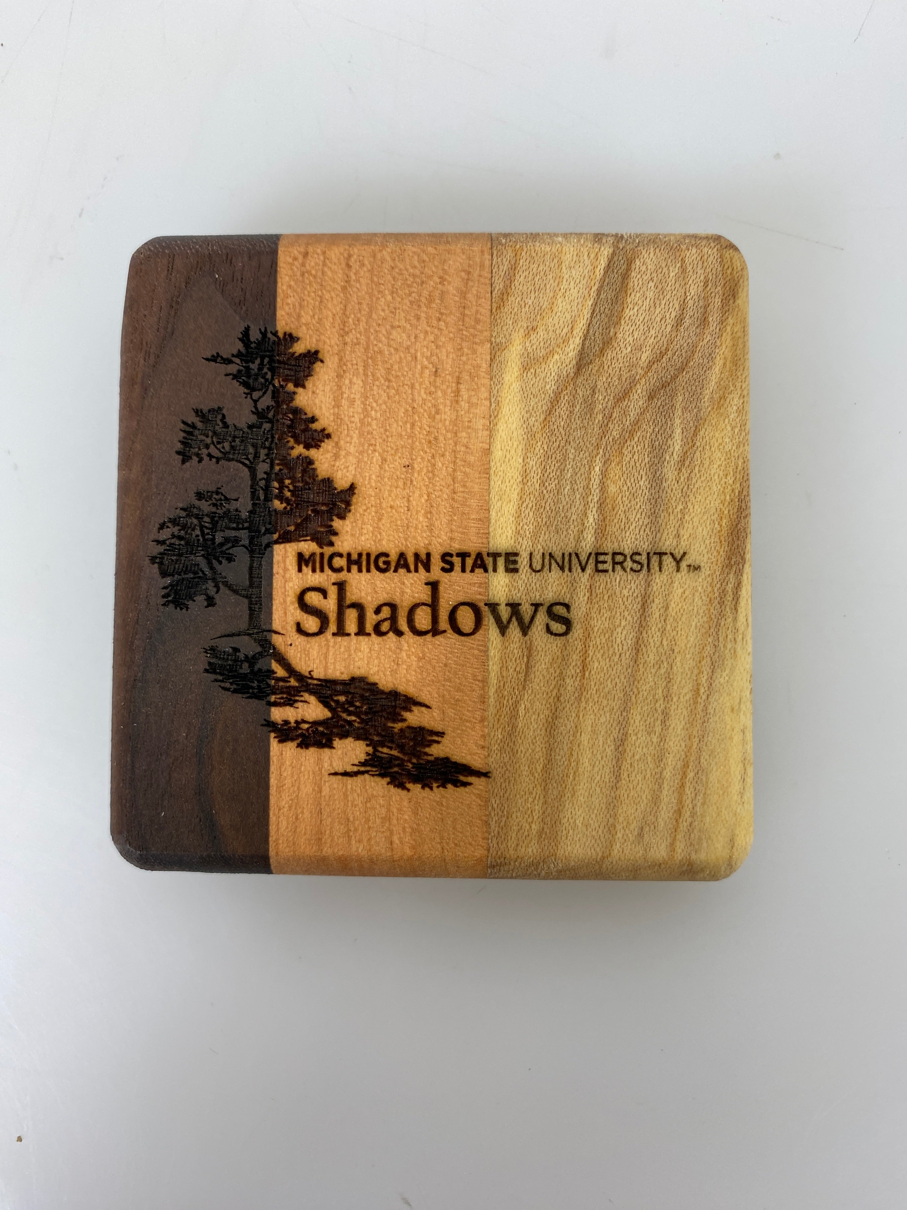 MSU Shadows Bottle Opener Coaster Style 4