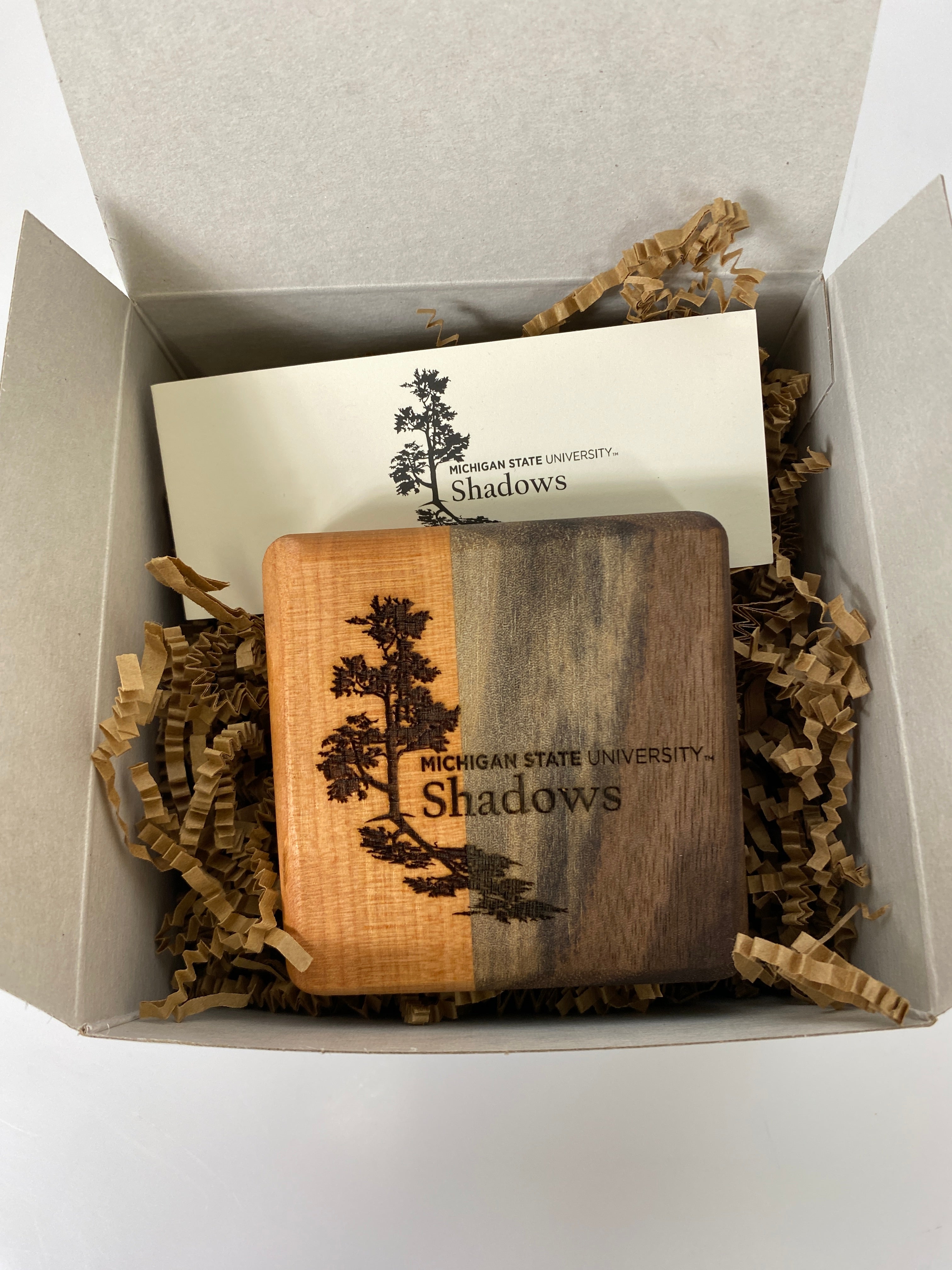 MSU Shadows Bottle Opener Coaster Style 8