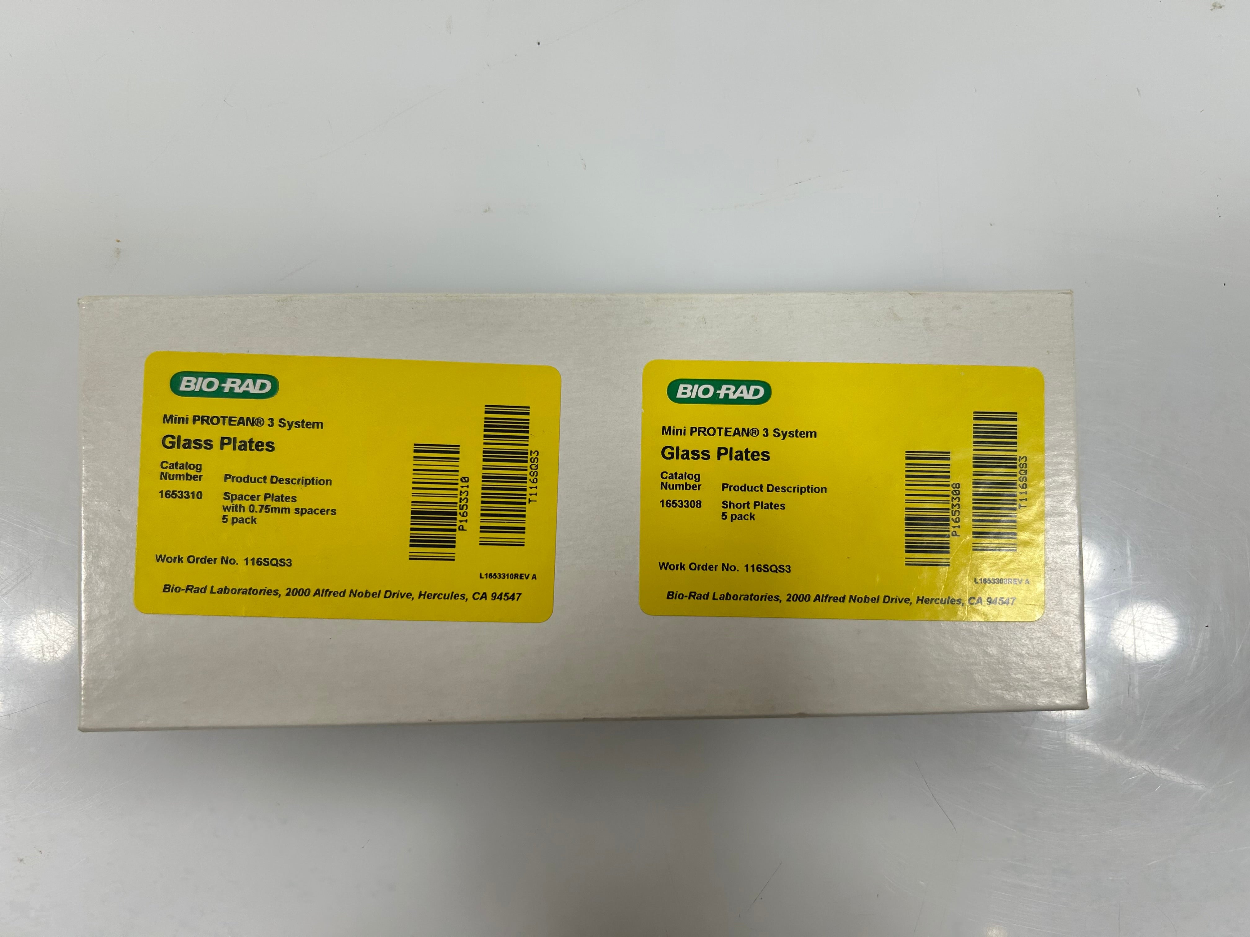 Bio Rad Mini Protean 3 System Glass Plates *New*