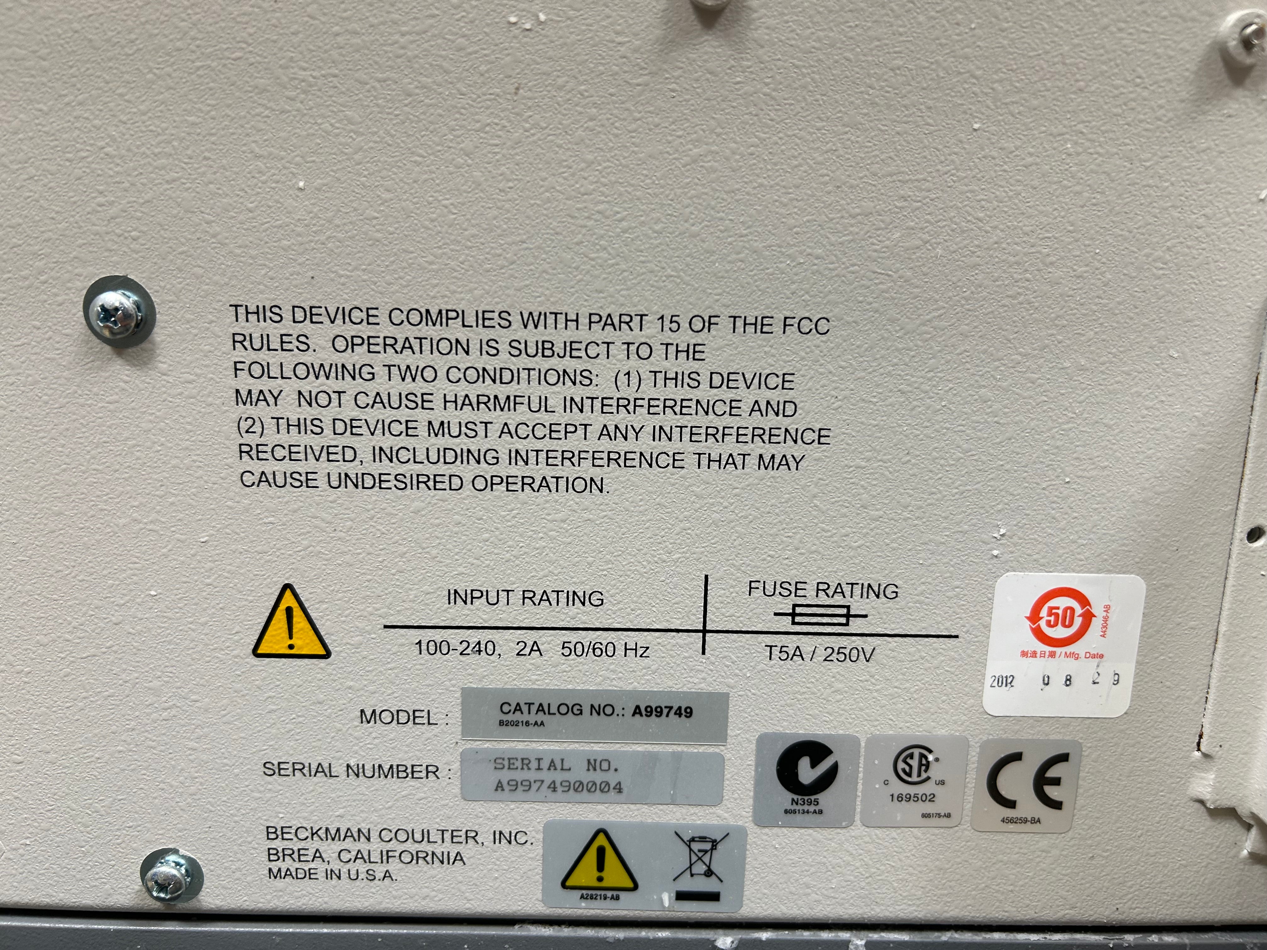 Beckman Coulter Biomek 4000 PCR Automated Liquid Handler *Parts*