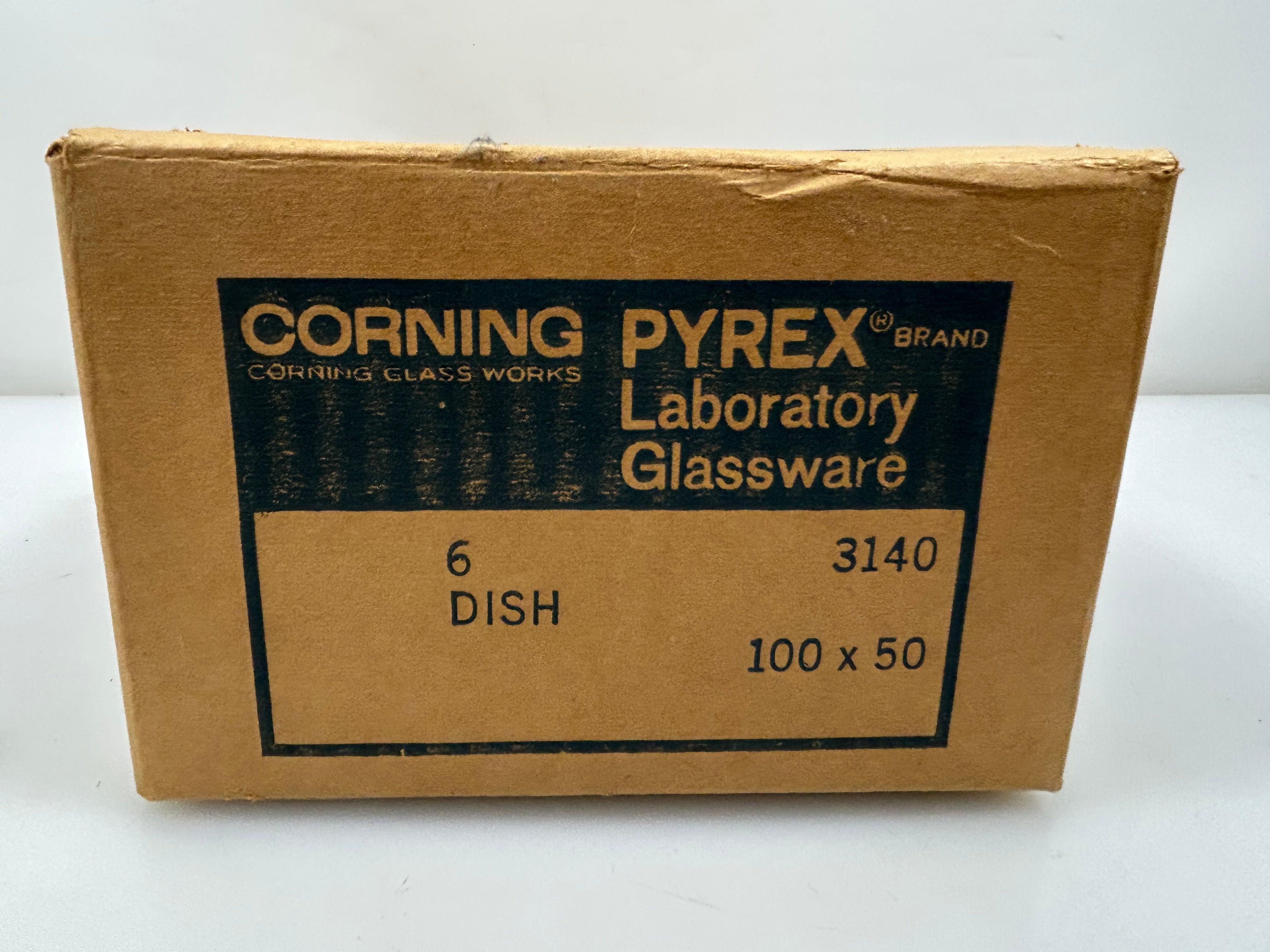 Corning Pyrex Borosilicate Glass 100mm x 50mm Crystallizing Dish (6 pack)