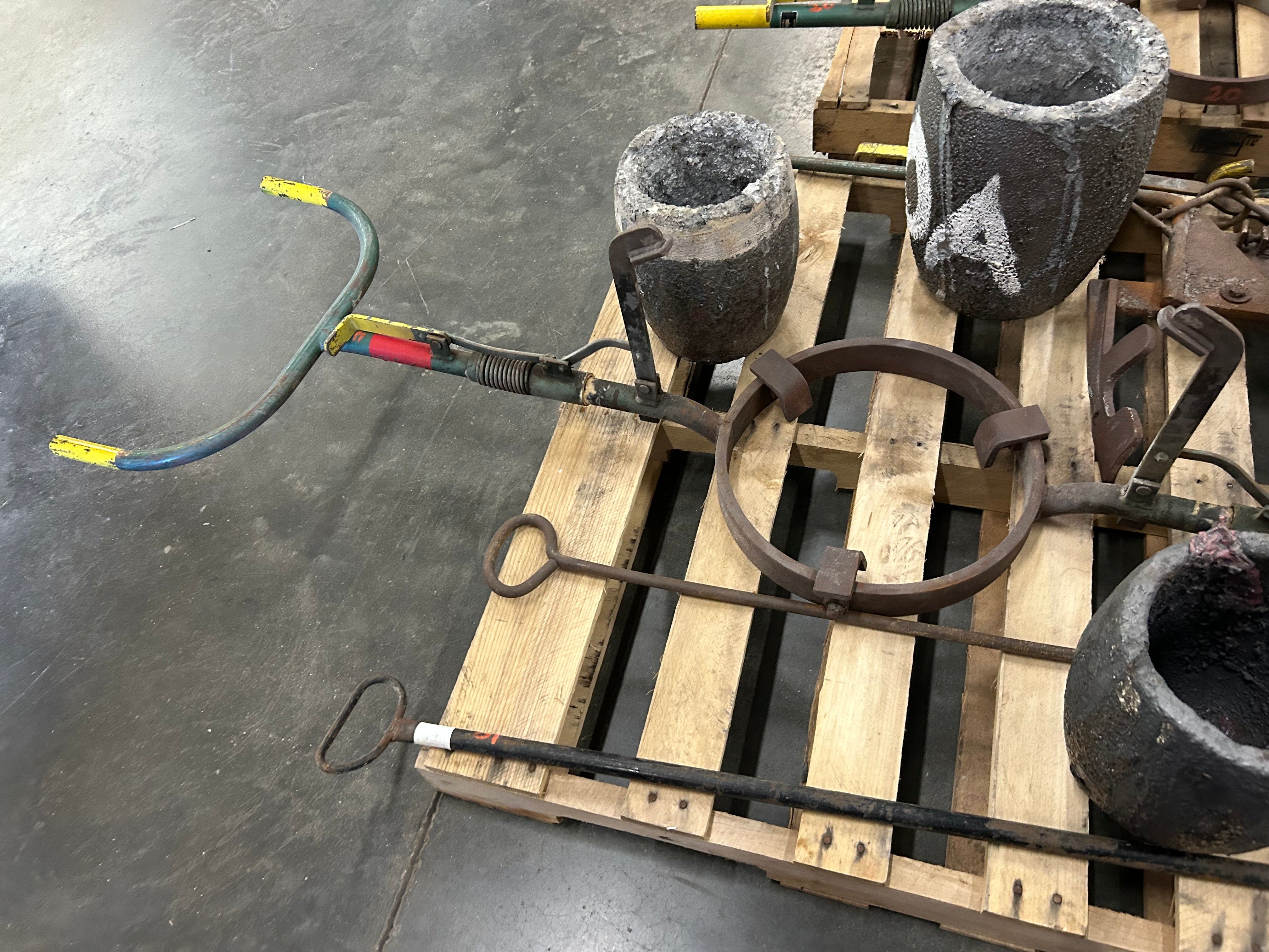 Large Assortment of Metal Foundry Tools