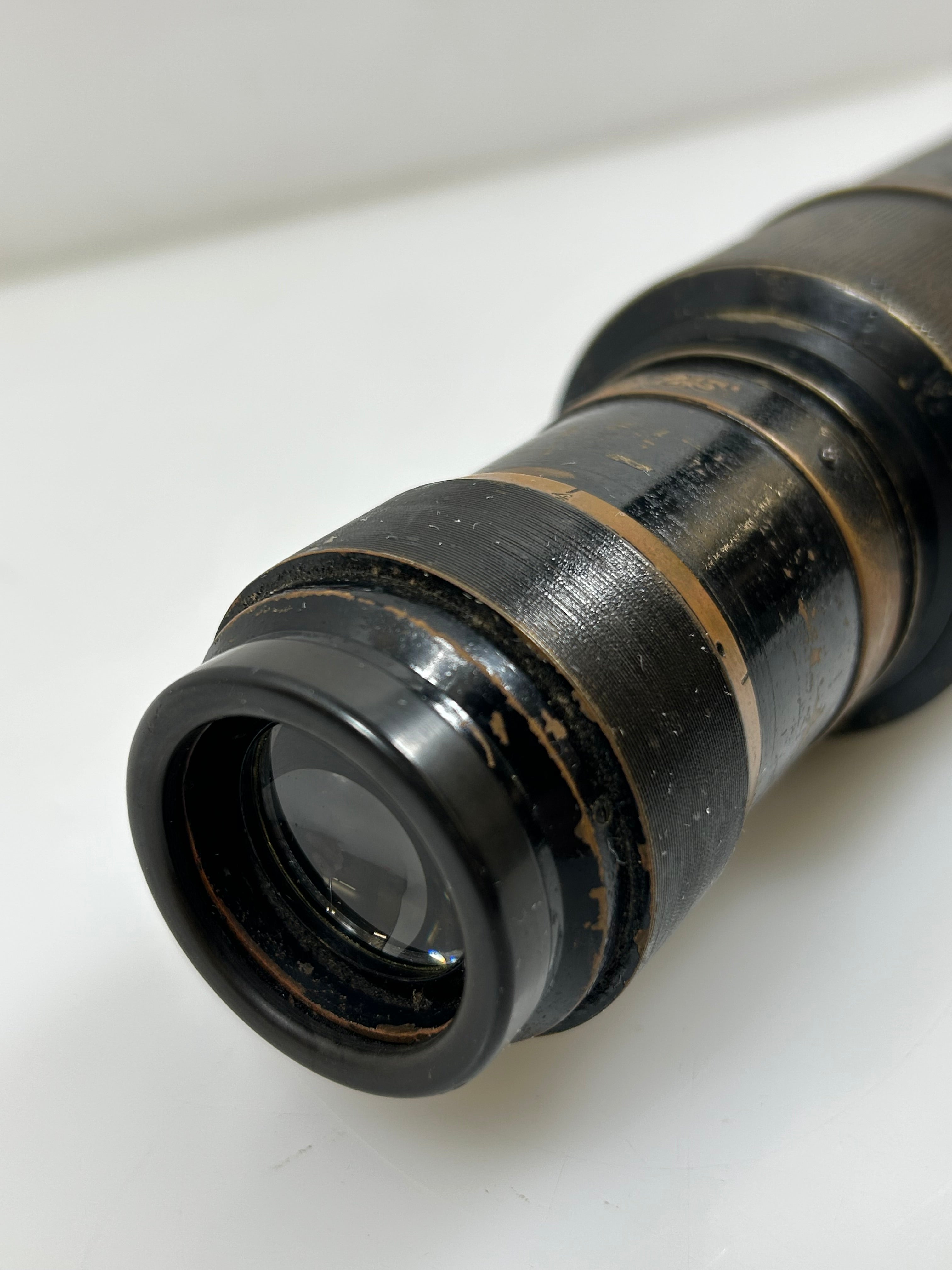 Carl Zeiss Vintage Telescope with Brown Leather Case