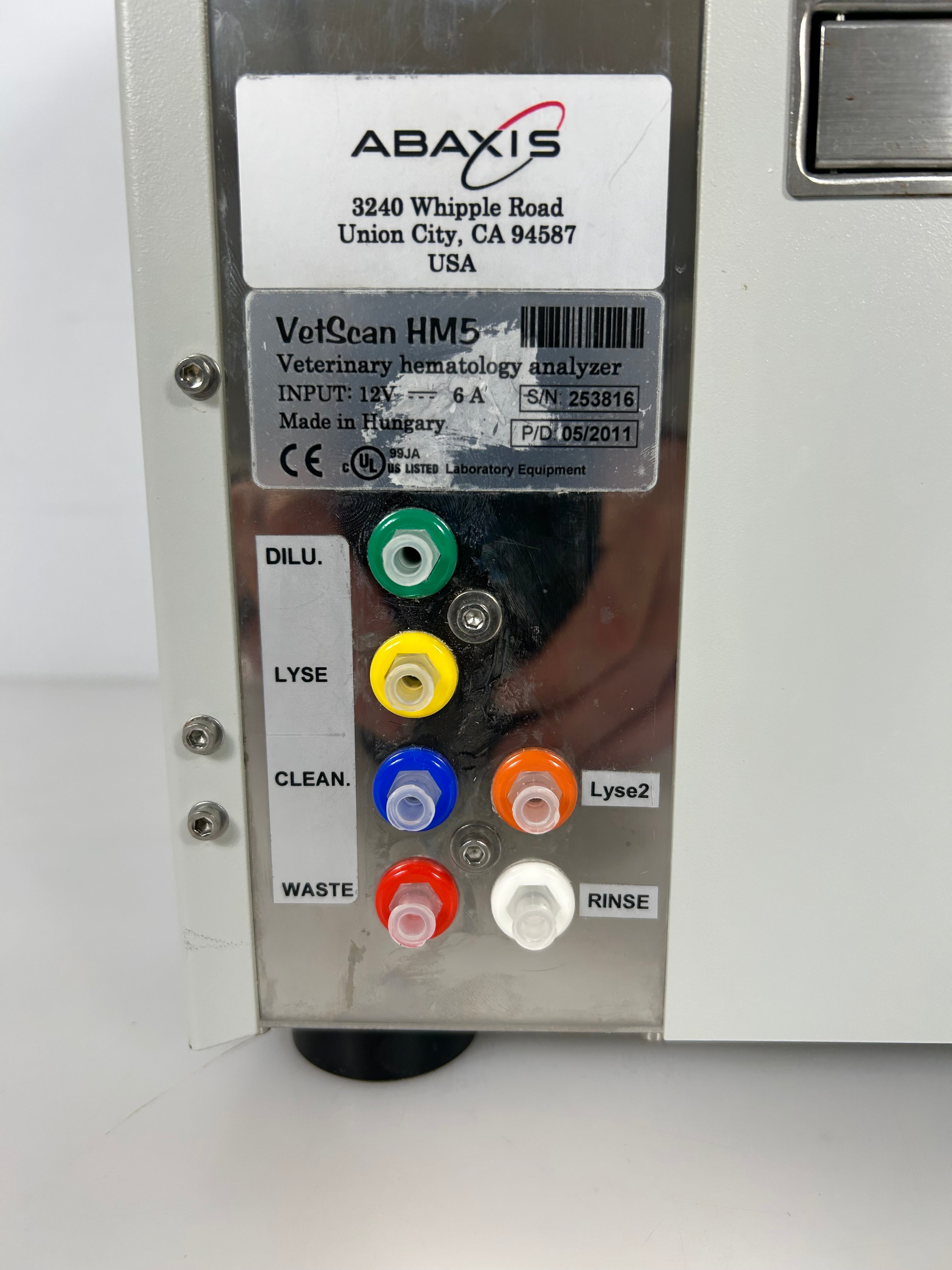 Abaxis VetScan HM5 Veterinary Hematology Analyzer *Untested* *Parts*