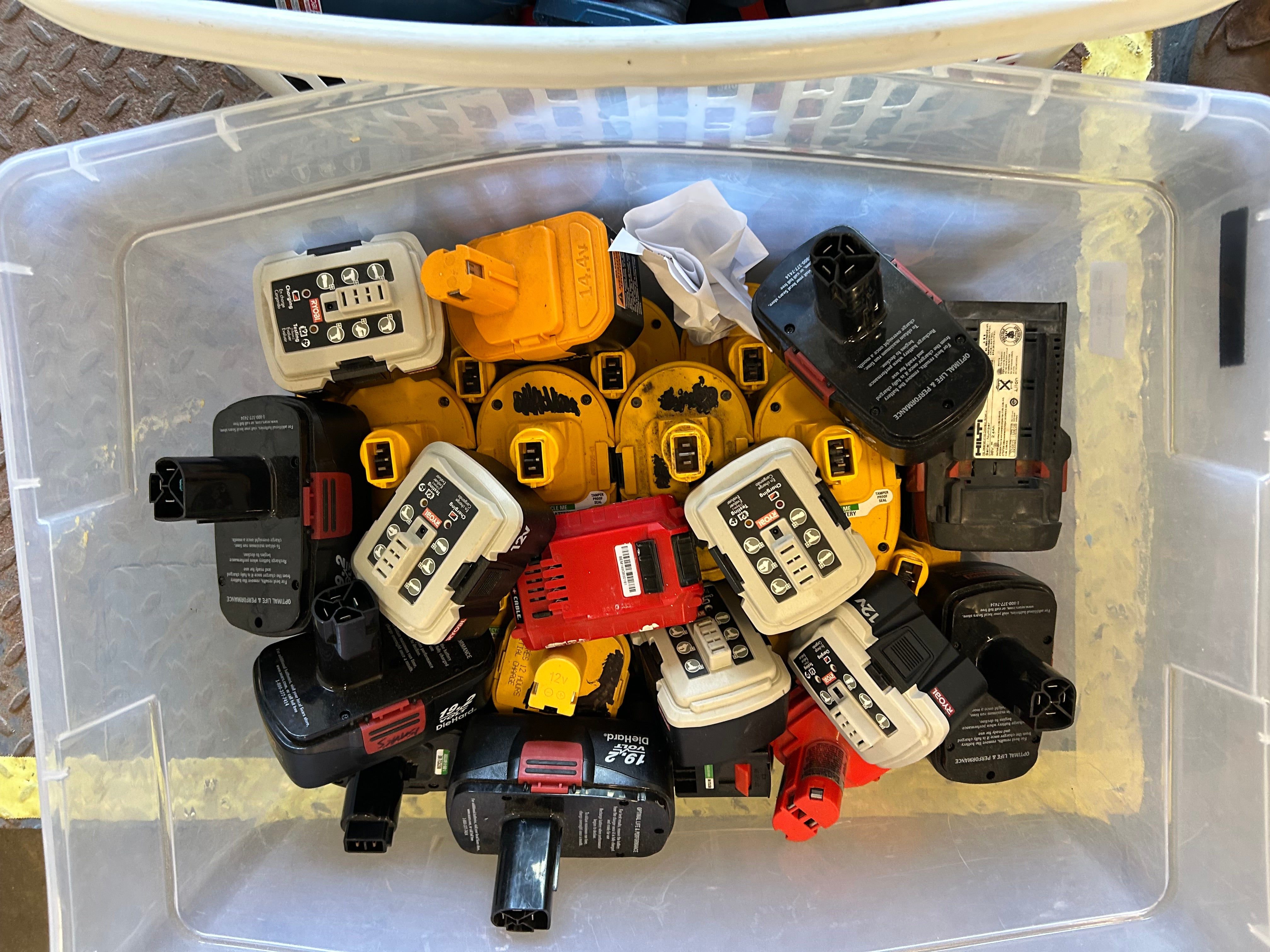 Lot of Assorted Power Tools and Batteries *Untested*