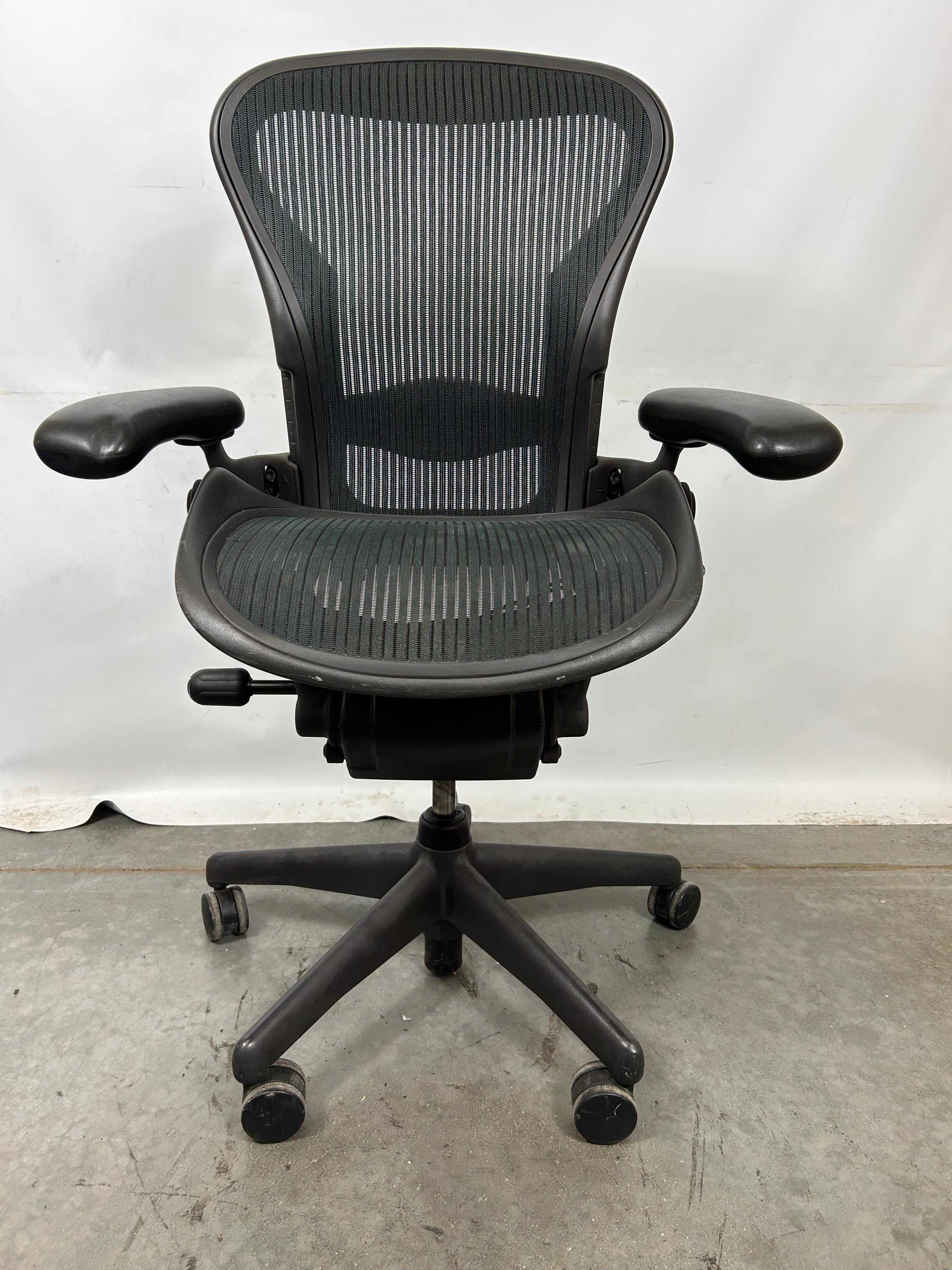 Forest Green Herman Miller Aeron Chair Size A