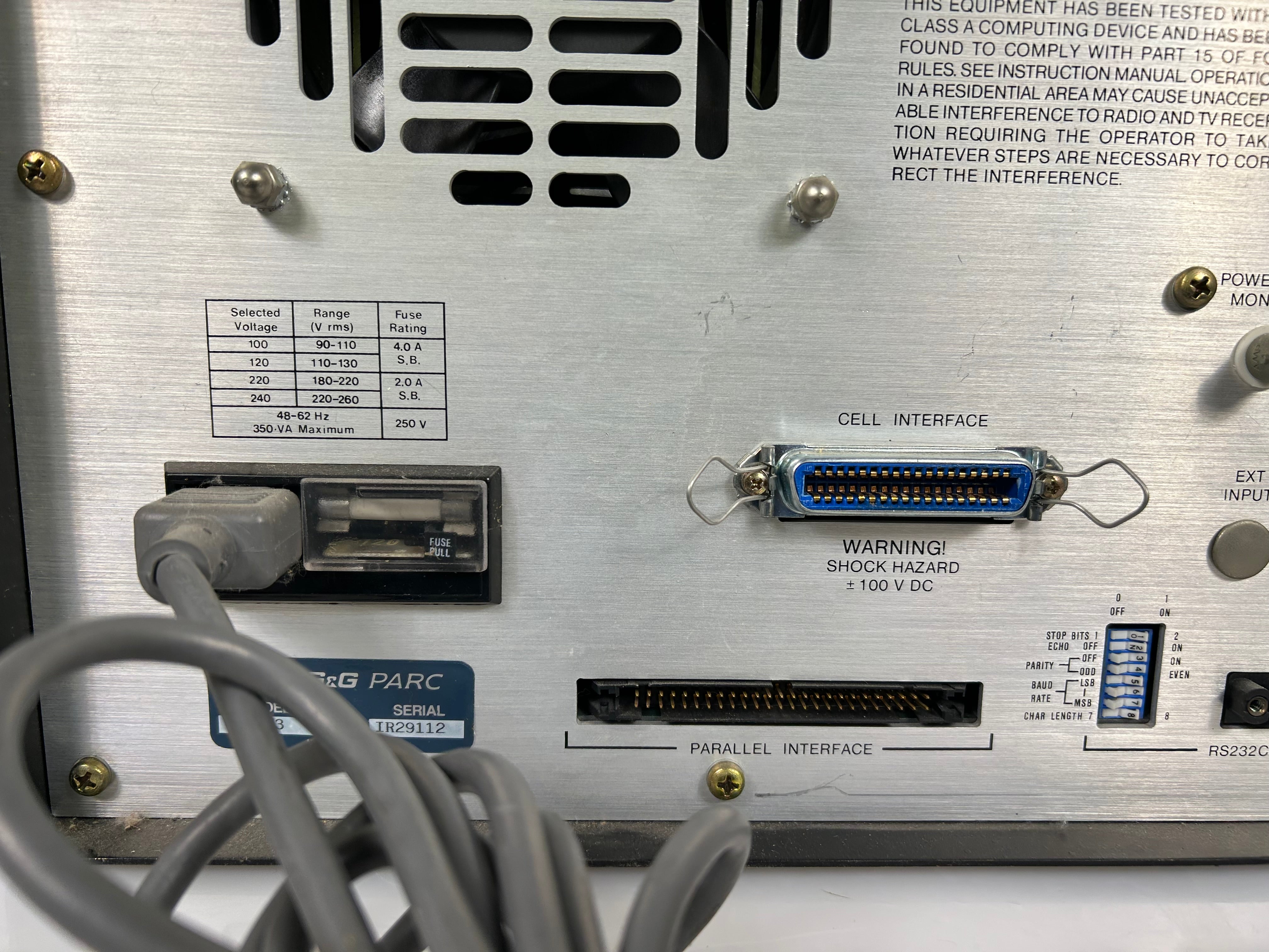 EG&G Princeton Applied Research Model 273 Potentiostat/Galvanostat *Untested*