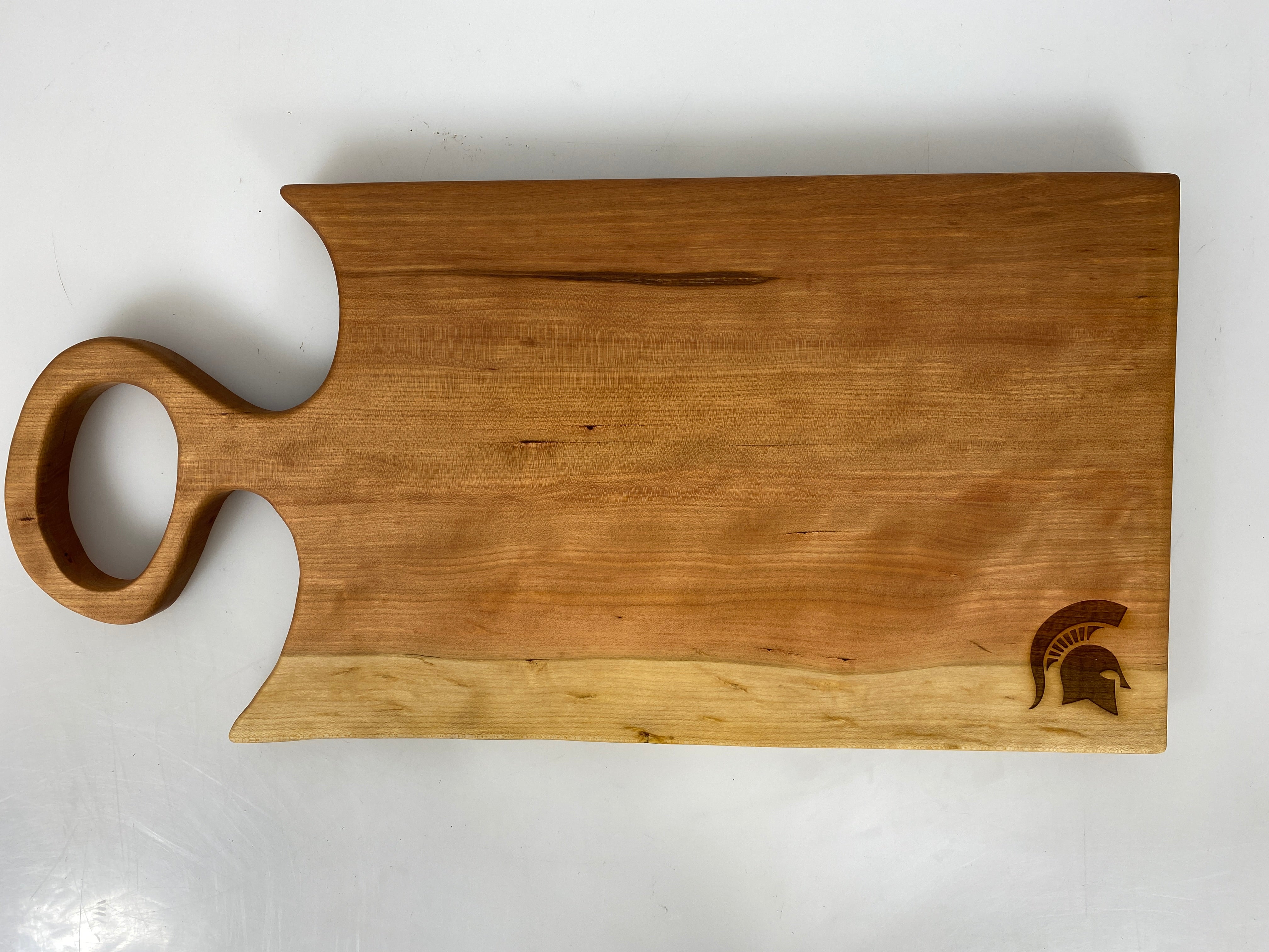 MSU Shadows Charcuterie Board Spartan Head Style 1