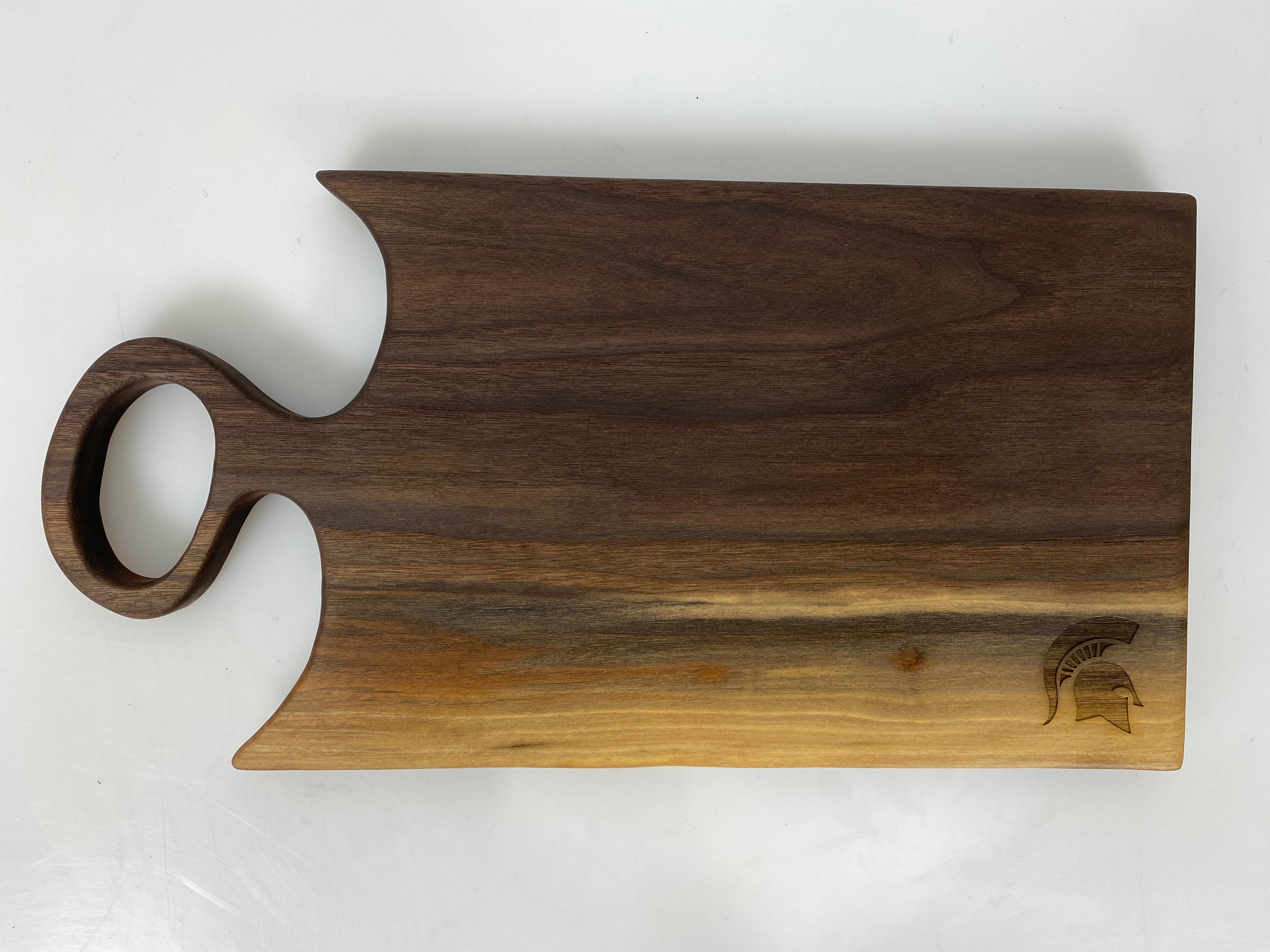 MSU Shadows Charcuterie Board Spartan Head Style 2