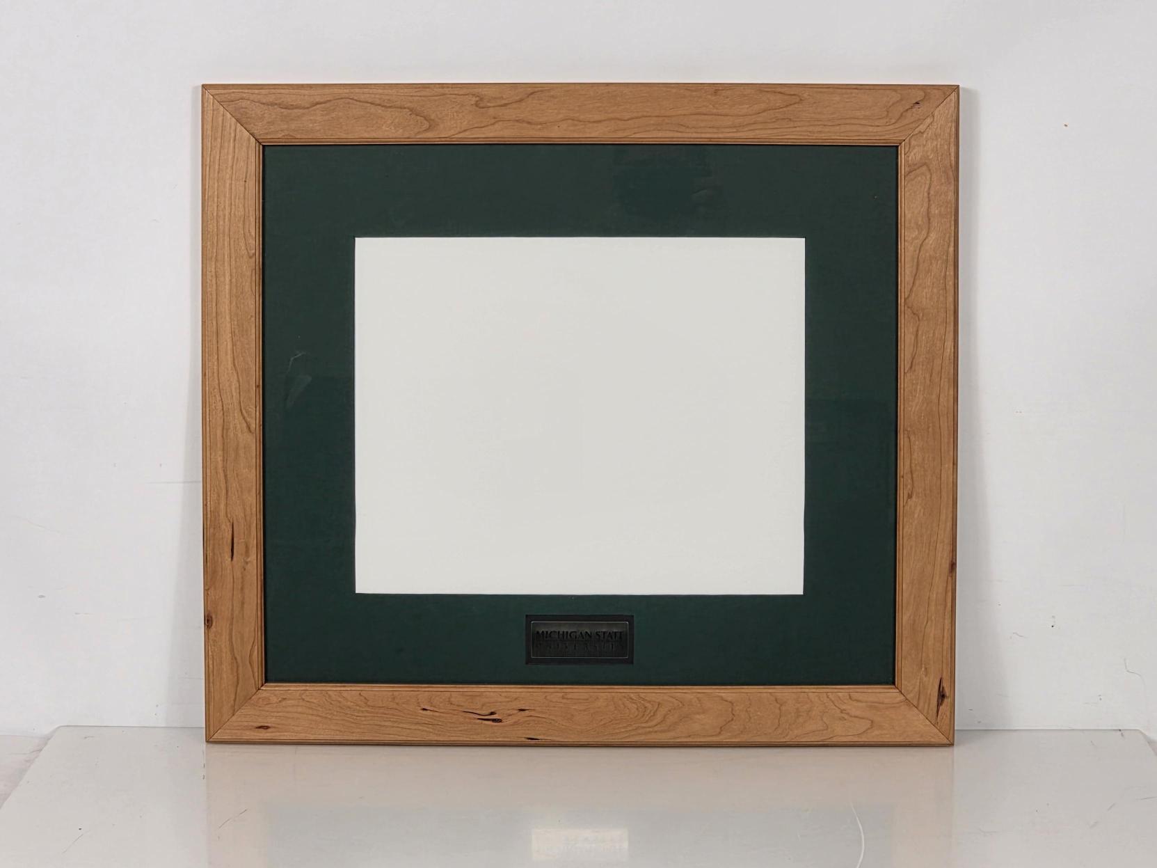 MSU Shadows Cherry Ph.D./Medical Diploma Frame with MSU Engraved Plaque