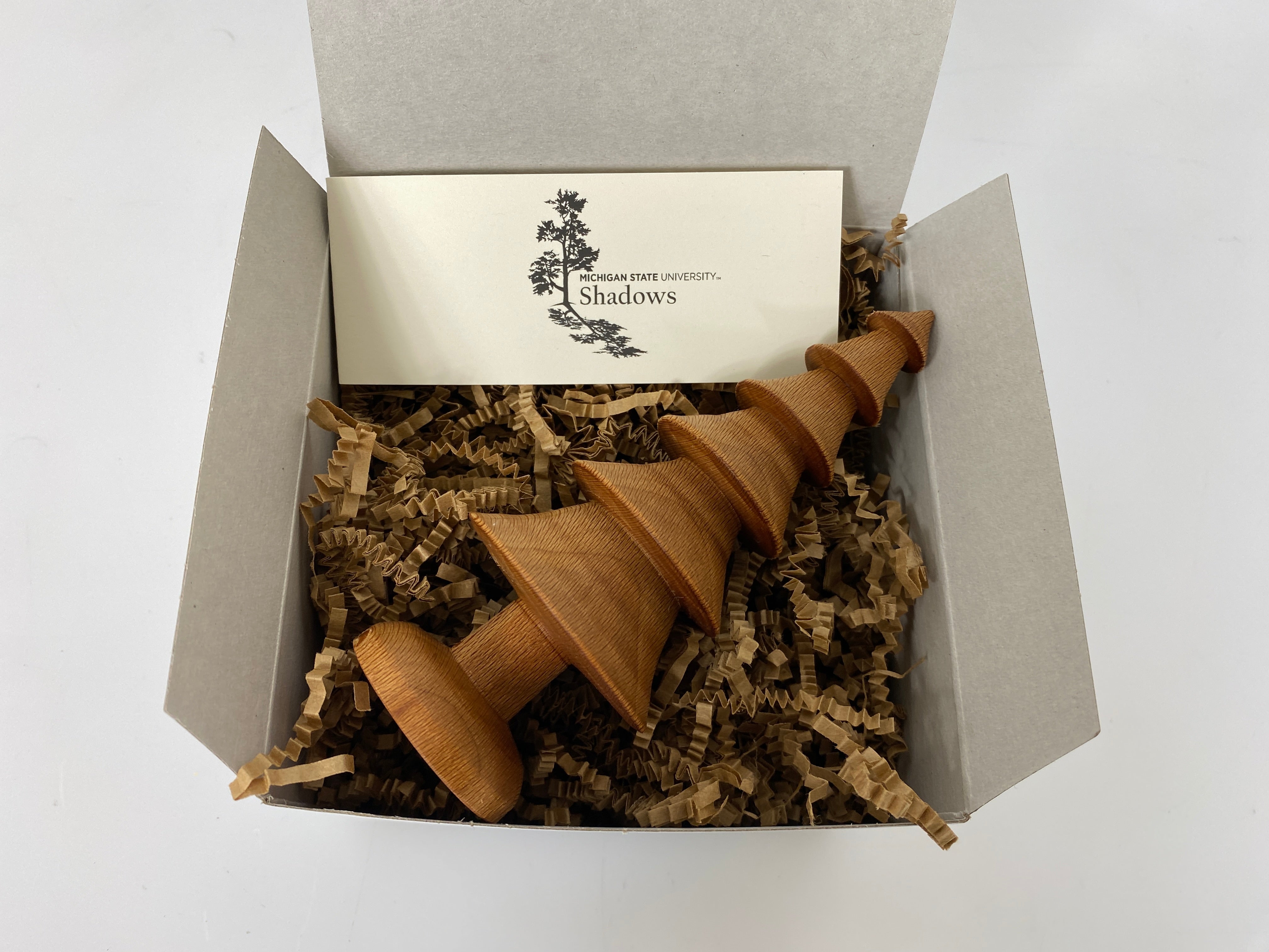 MSU Shadows Hand-Turned Wooden Tree Style 3