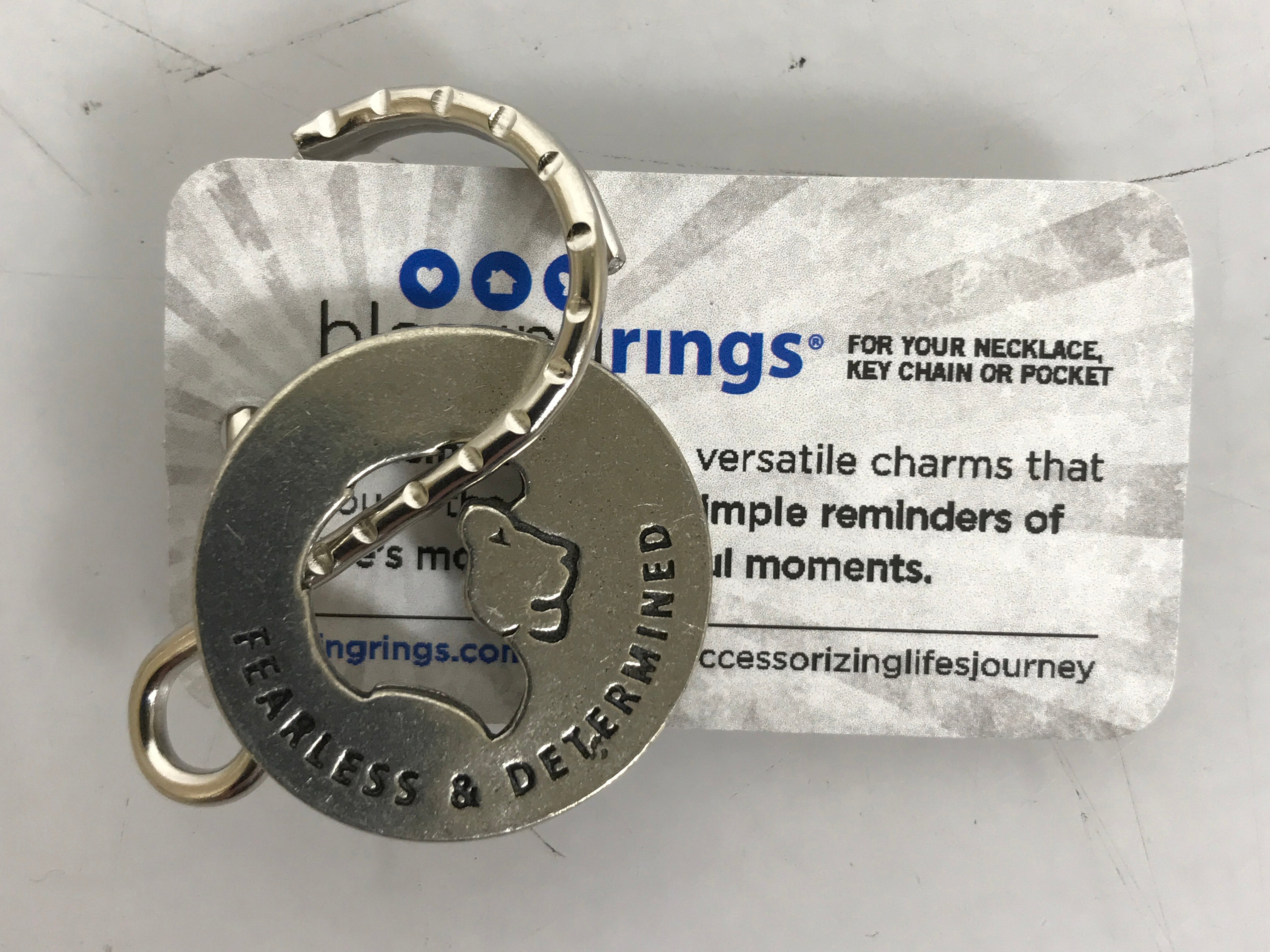 WHD BlessingRings "Courage" Keychain