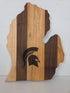 MSU Shadows State of Michigan Cutting Board Spartan Head Style 4