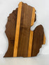 MSU Shadows State of Michigan Cutting Board Style 1