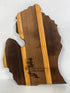 MSU Shadows State of Michigan Cutting Board Style 1