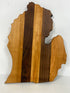 MSU Shadows State of Michigan Cutting Board Style 3