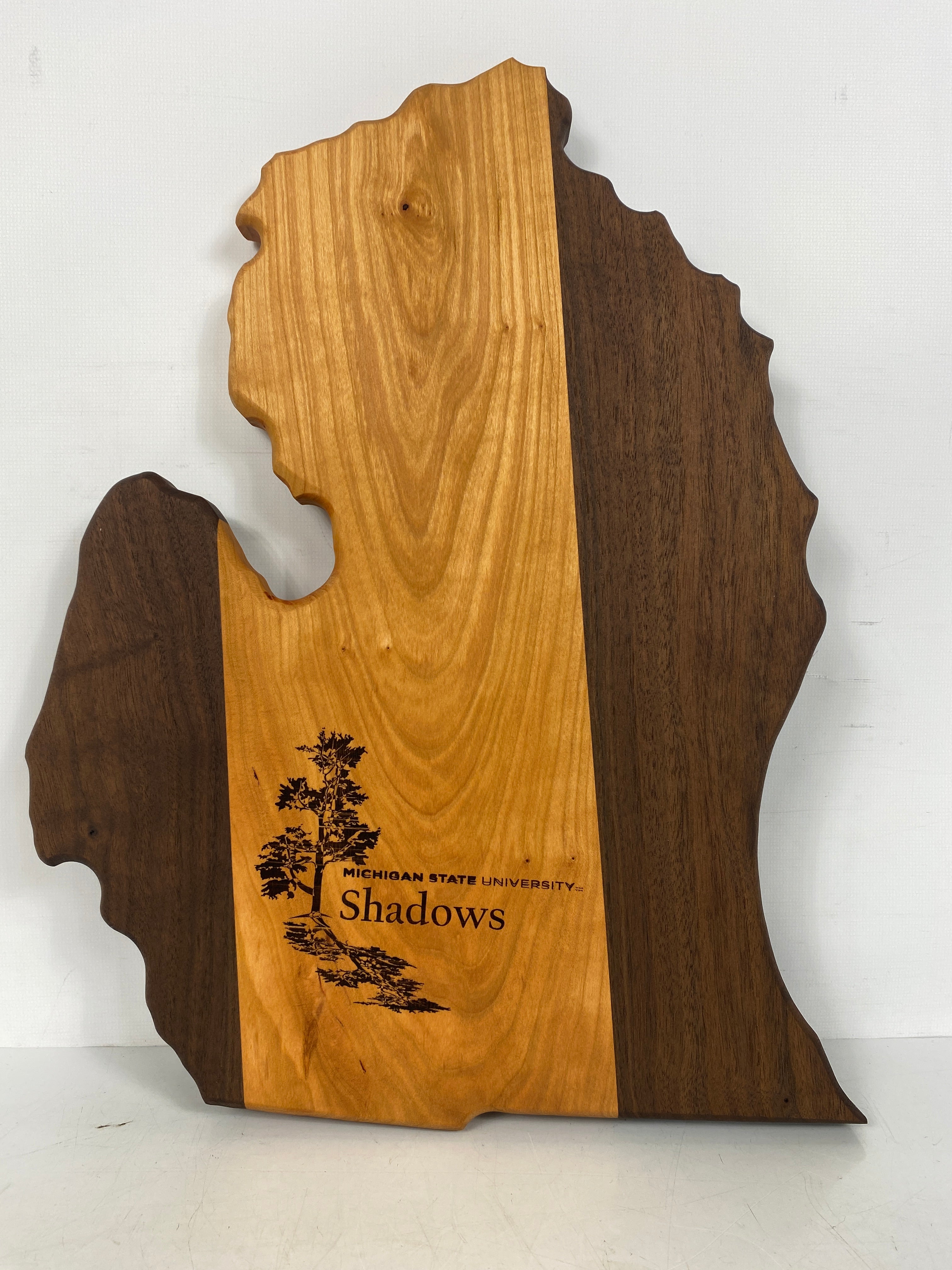 MSU Shadows State of Michigan Cutting Board Style 4