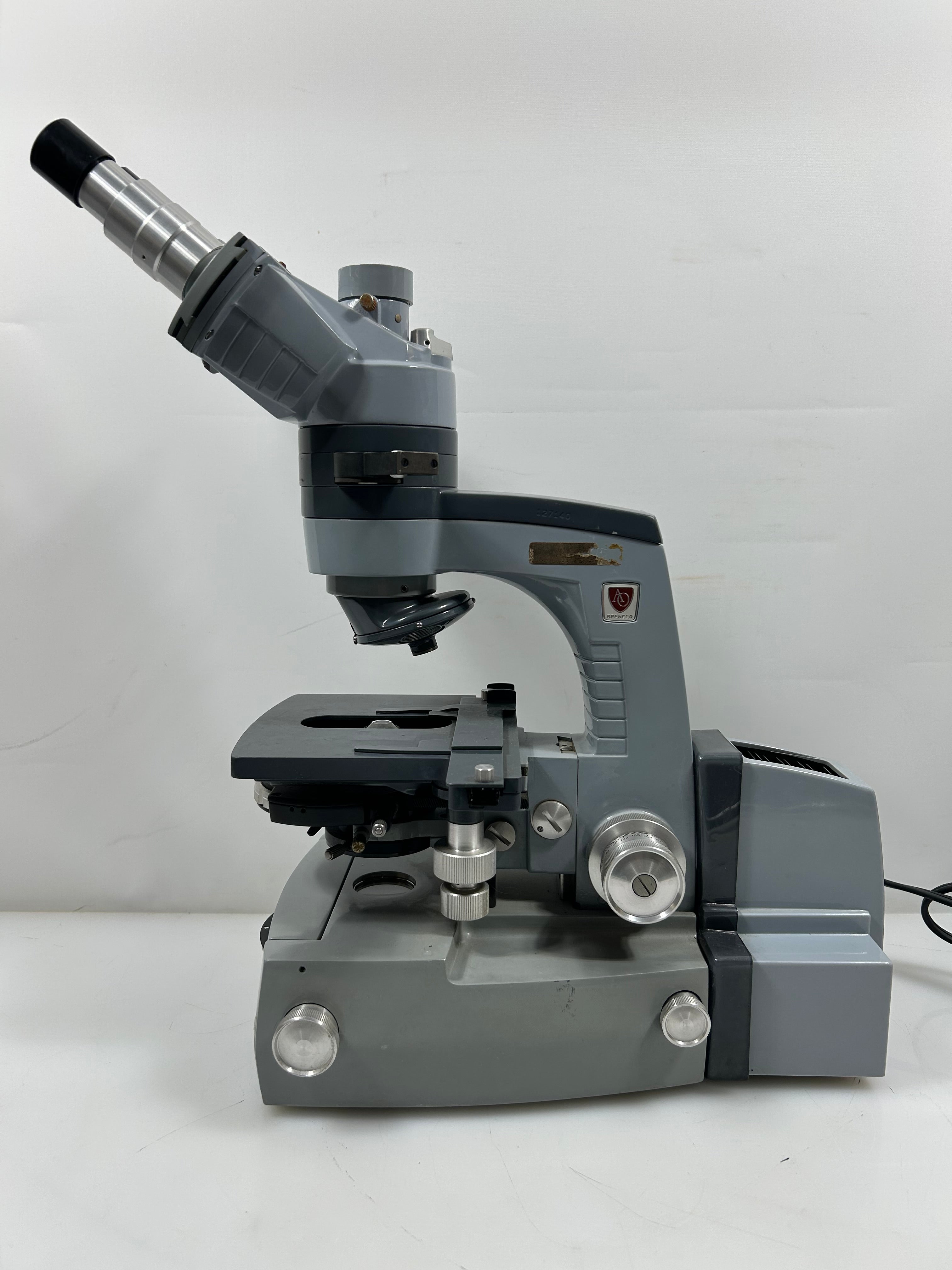 American Optical Spencer Binocular Microscope With Attatched Controller