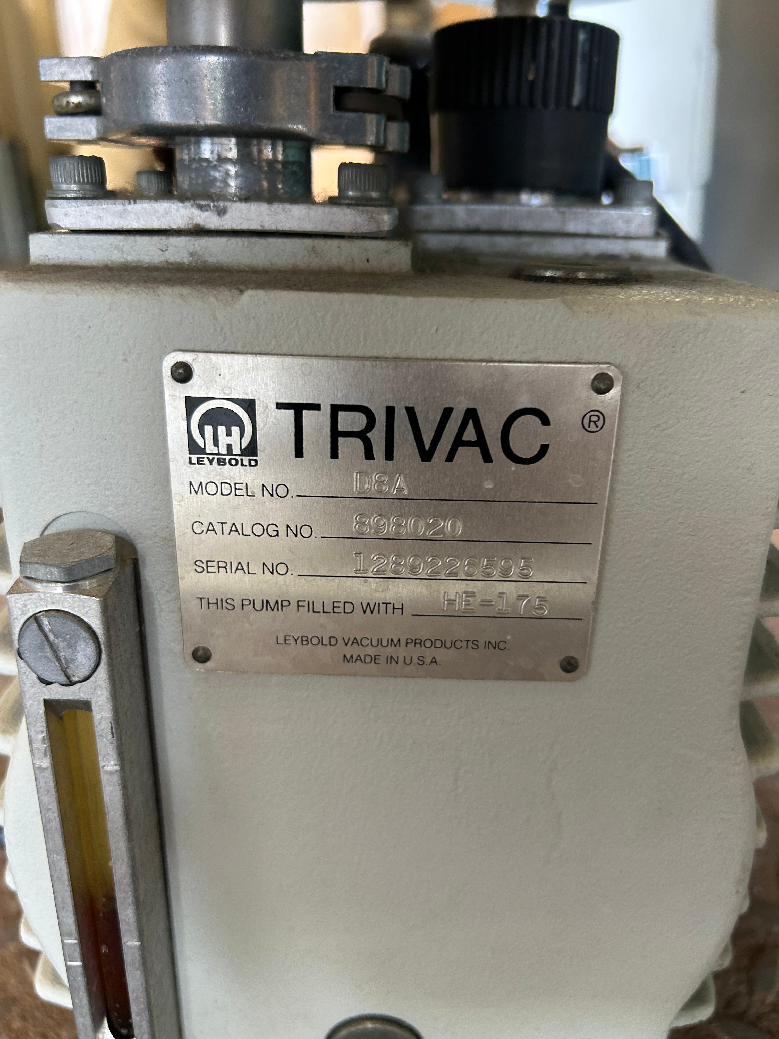 Trivac Vacuum Pump *Untested*