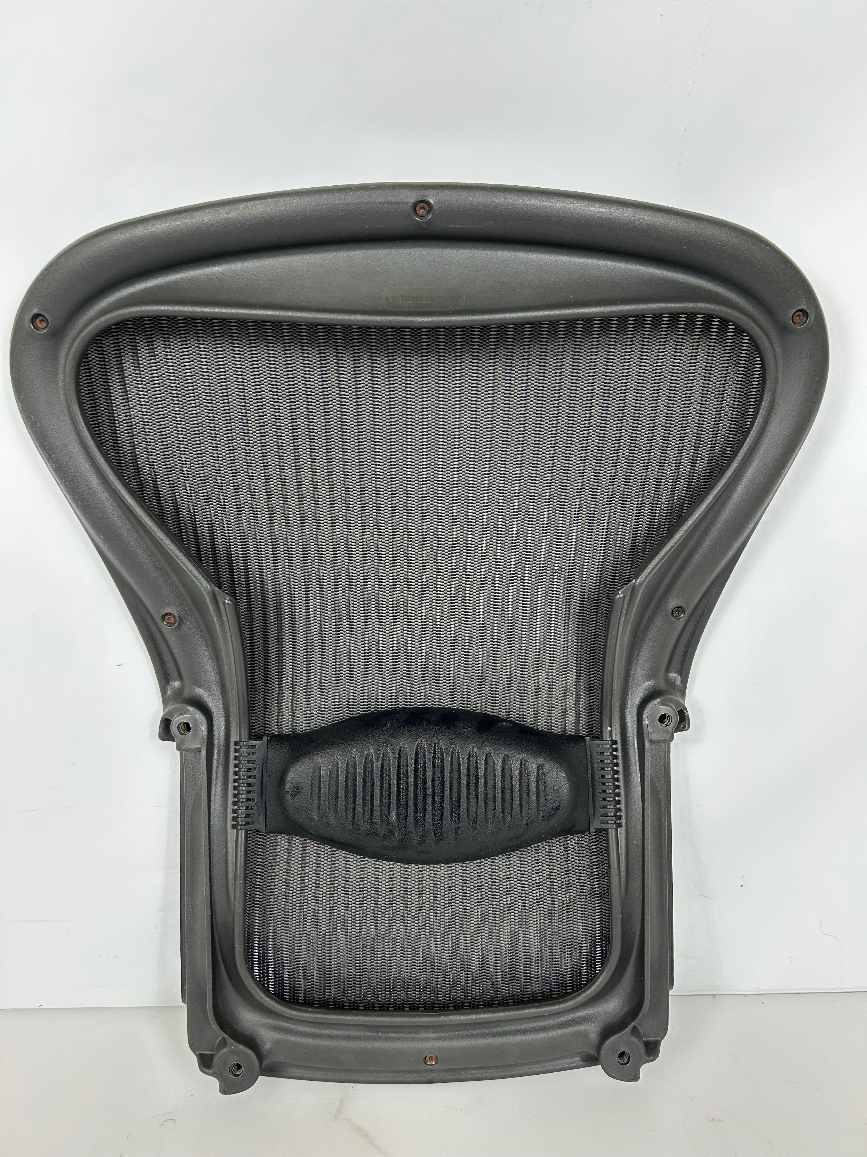 Charcoal Grey Herman Miller Aeron Seat Back With Lumbar Pad Size A