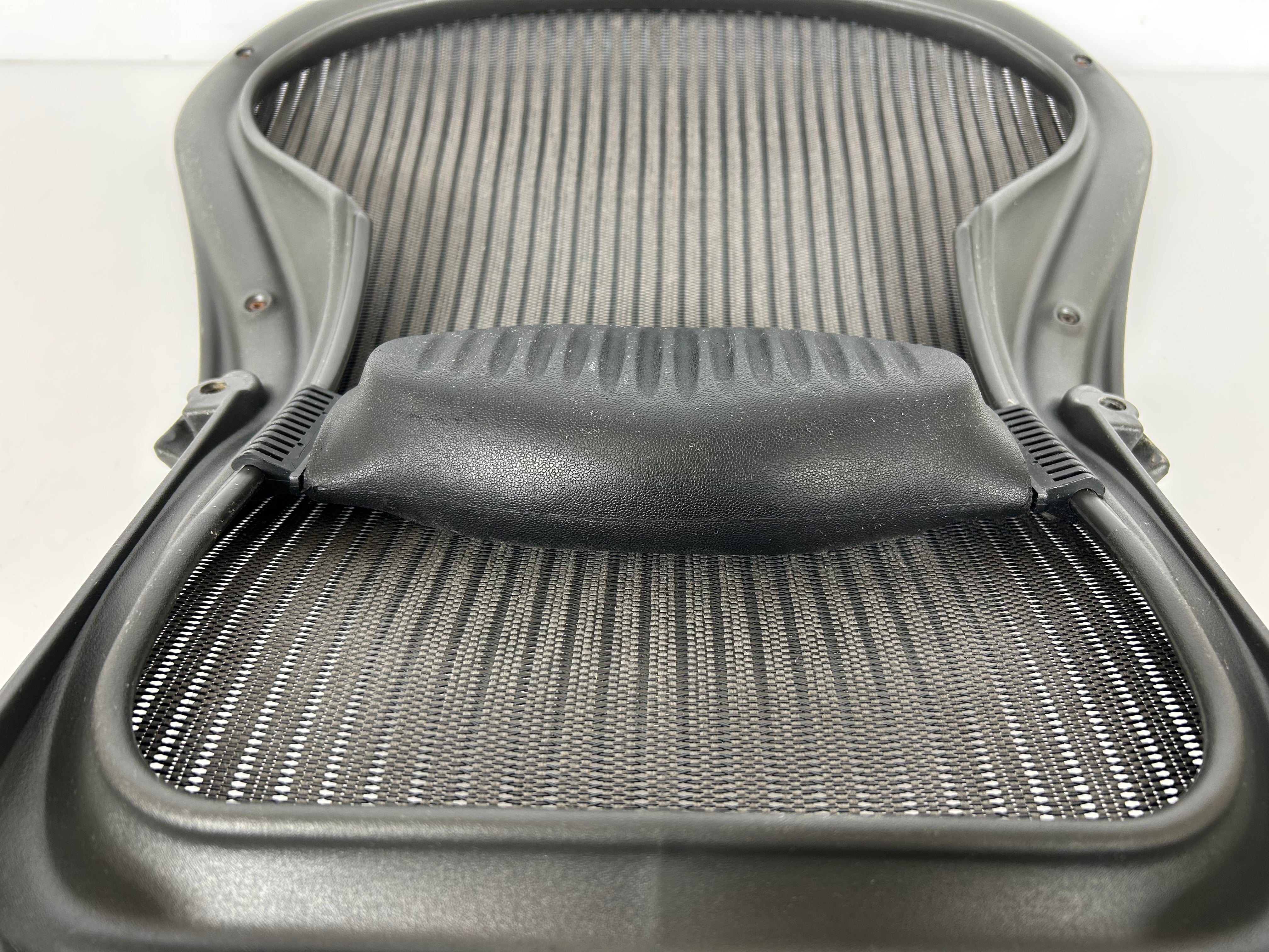 Charcoal Grey Herman Miller Aeron Seat Back With Lumbar Pad Size A