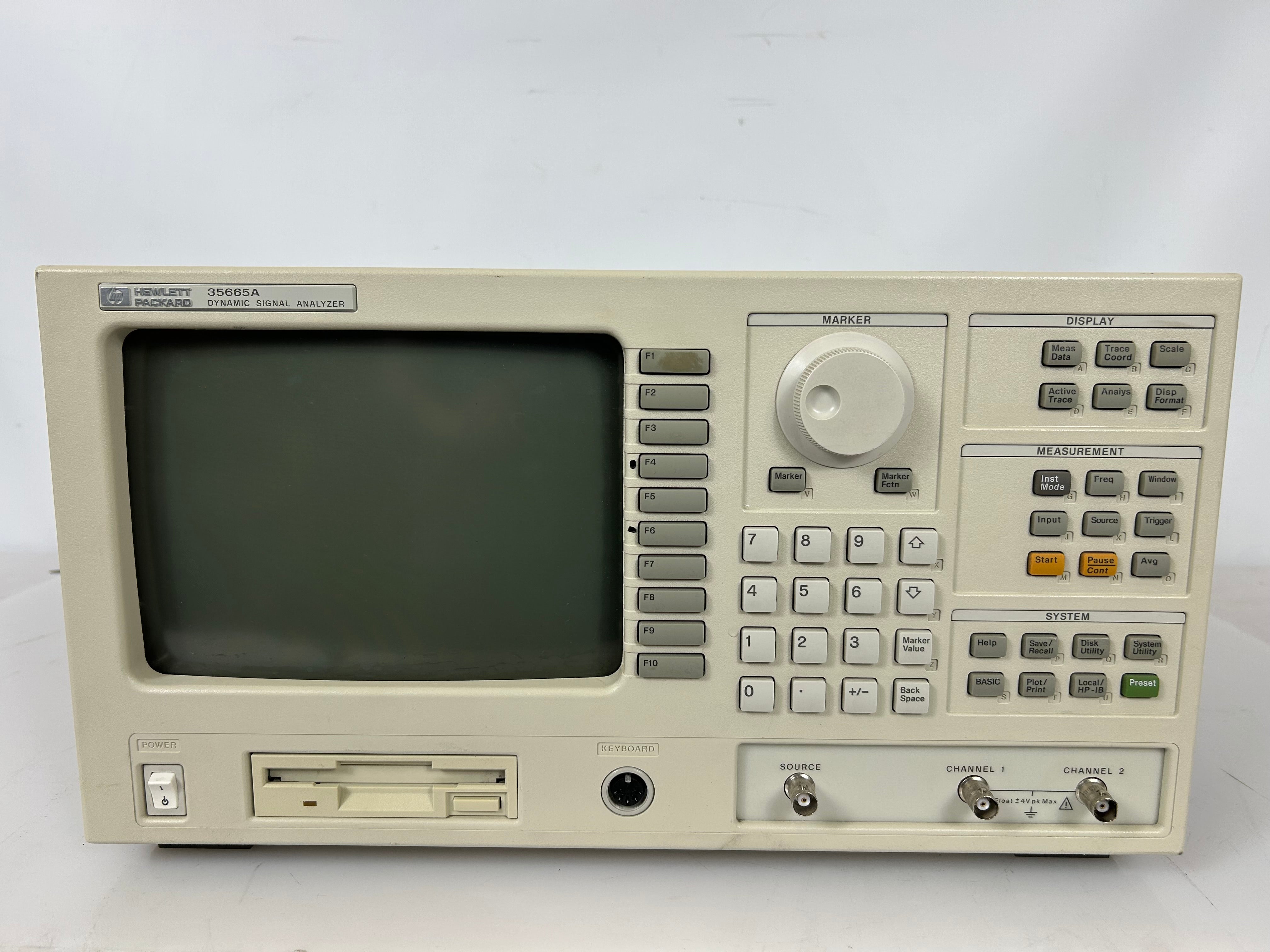 Hewlett Packard 35665A Dynamic Signal Analyzer *Untested*