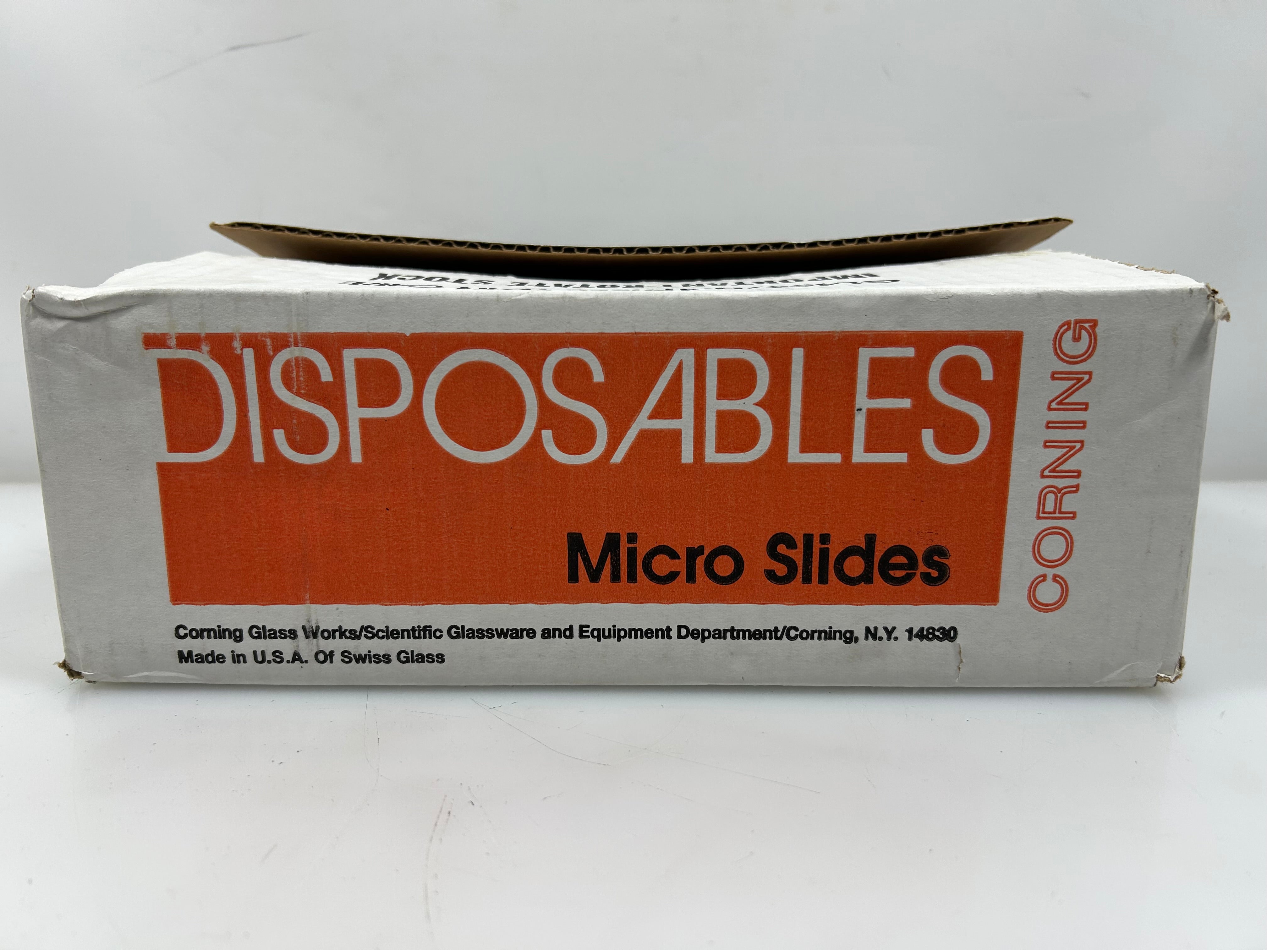 Corning 3" x 1" No. 2947 Plain Disposables Micro Slides