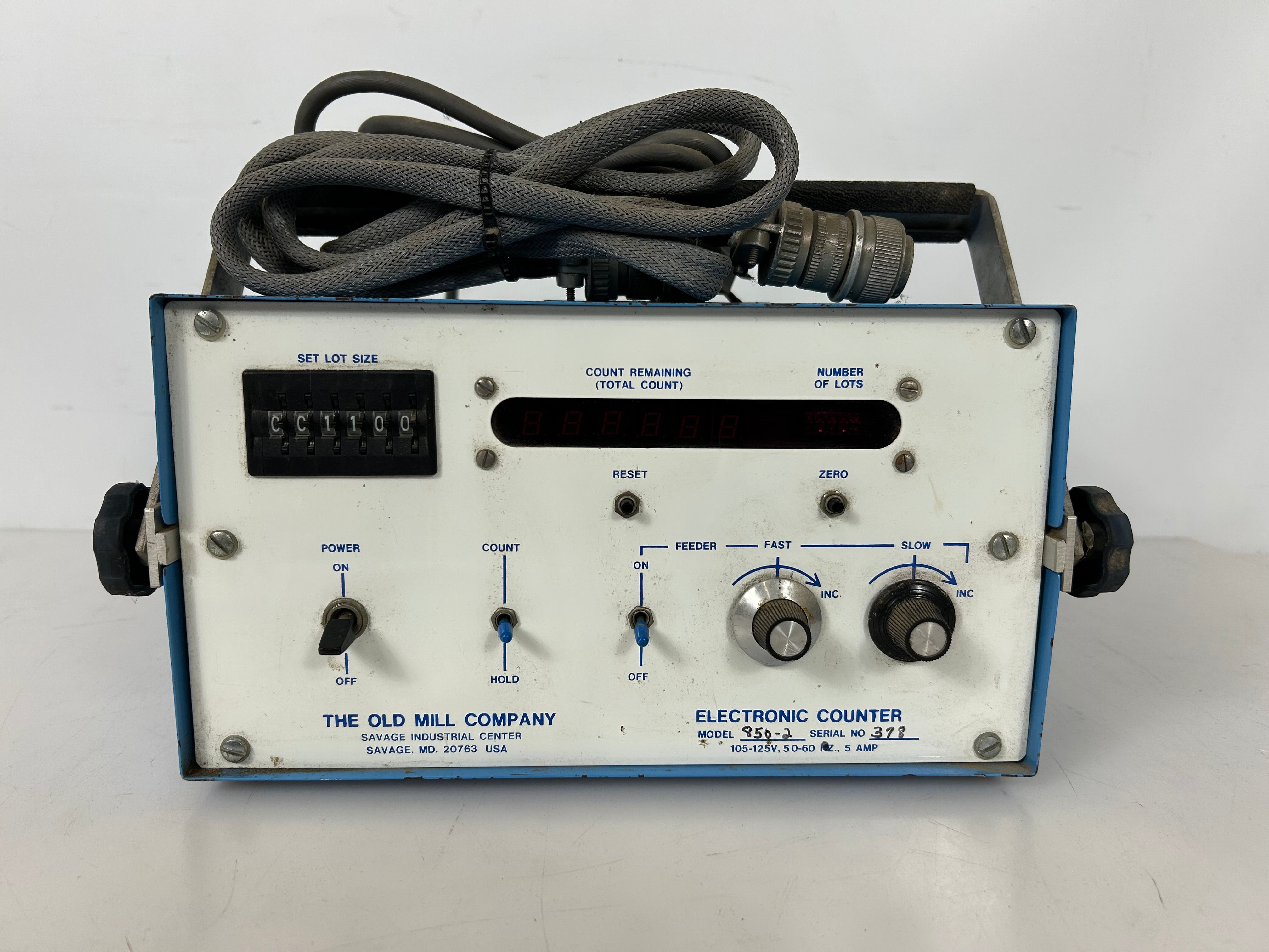 Old Mill 1000-G Seed Counter System Model 850-2 *Untested*