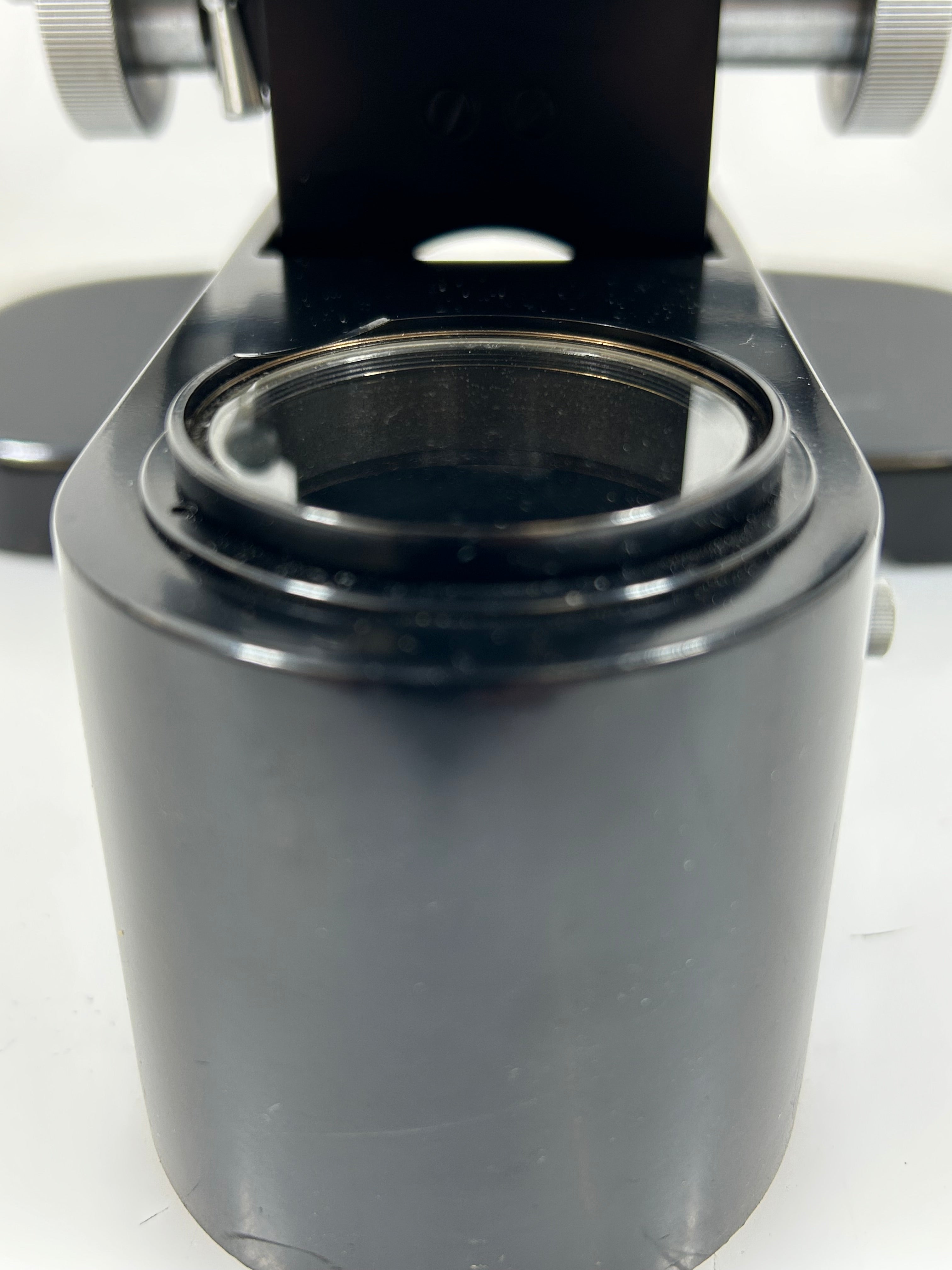 Vintage Leitz Laborlux II Binocular Microscope with Wood Case