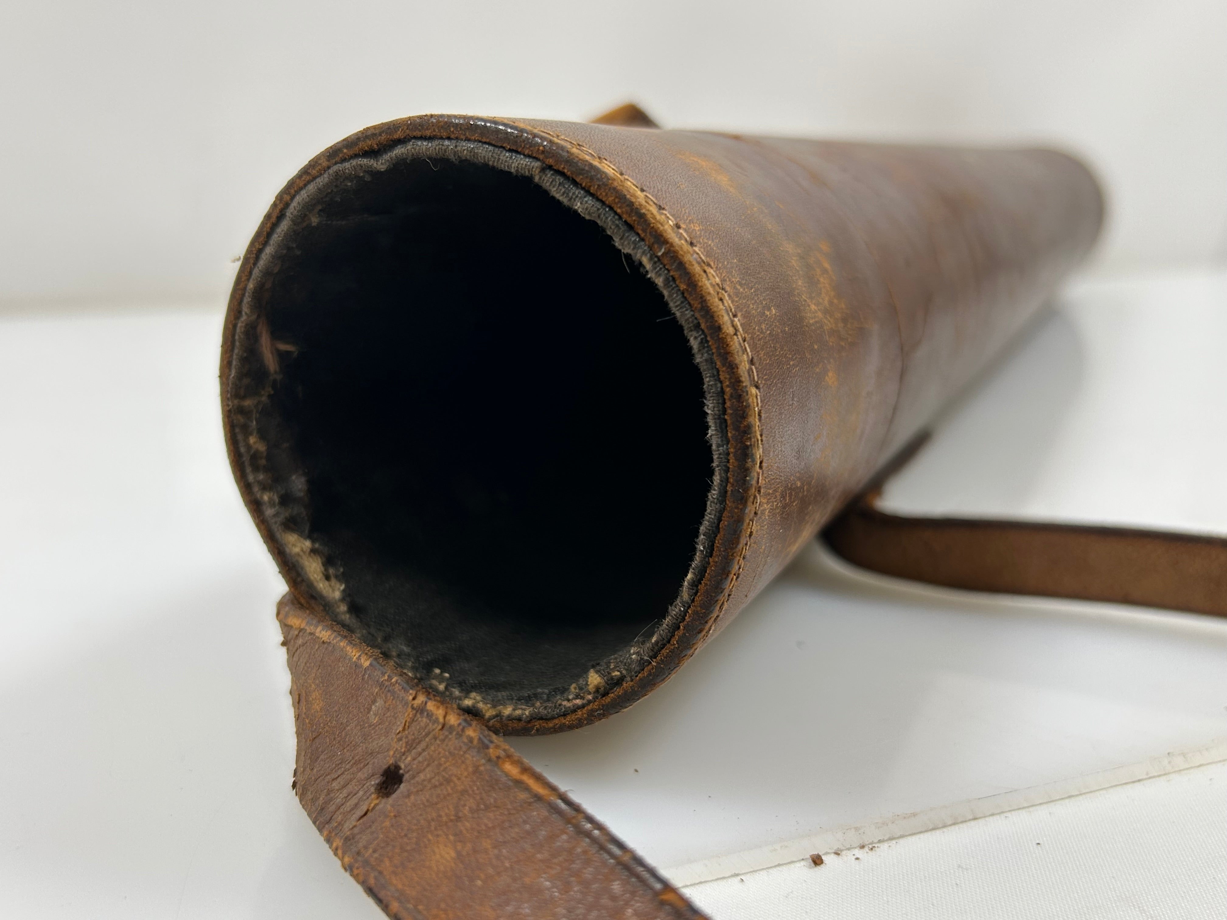 Carl Zeiss Vintage Telescope with Brown Leather Case