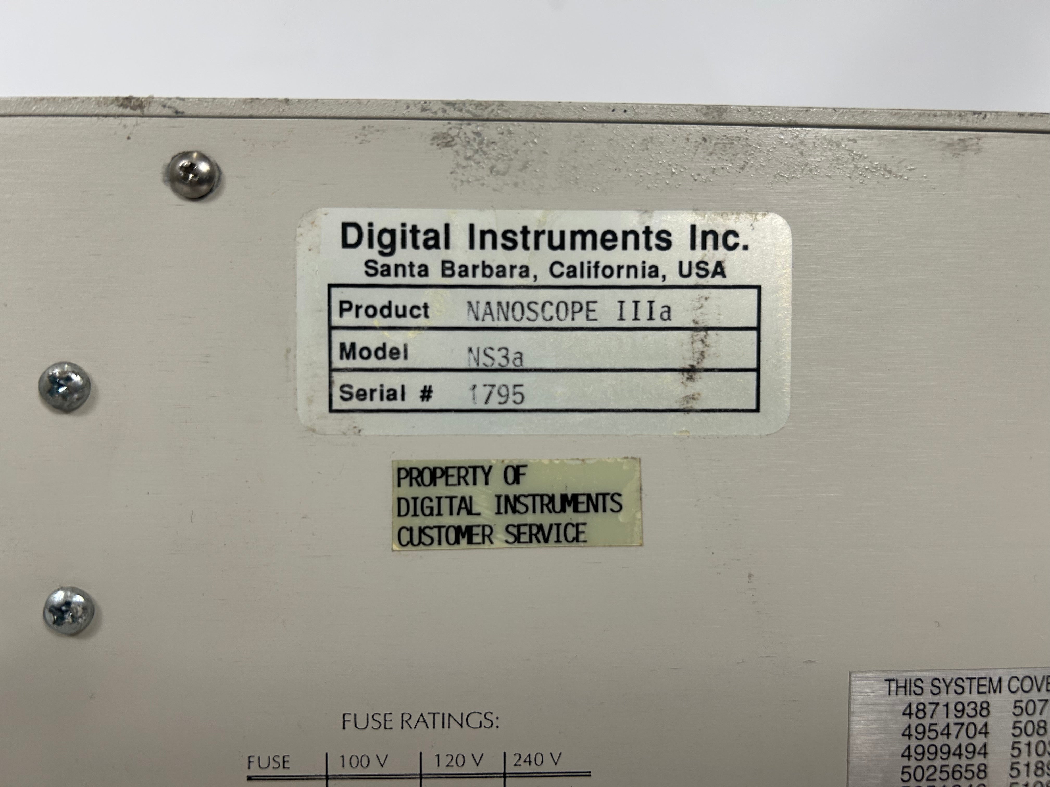 Digital Instruments NanoScope IIIa Scanning Probe Microscope Controller *Untested*